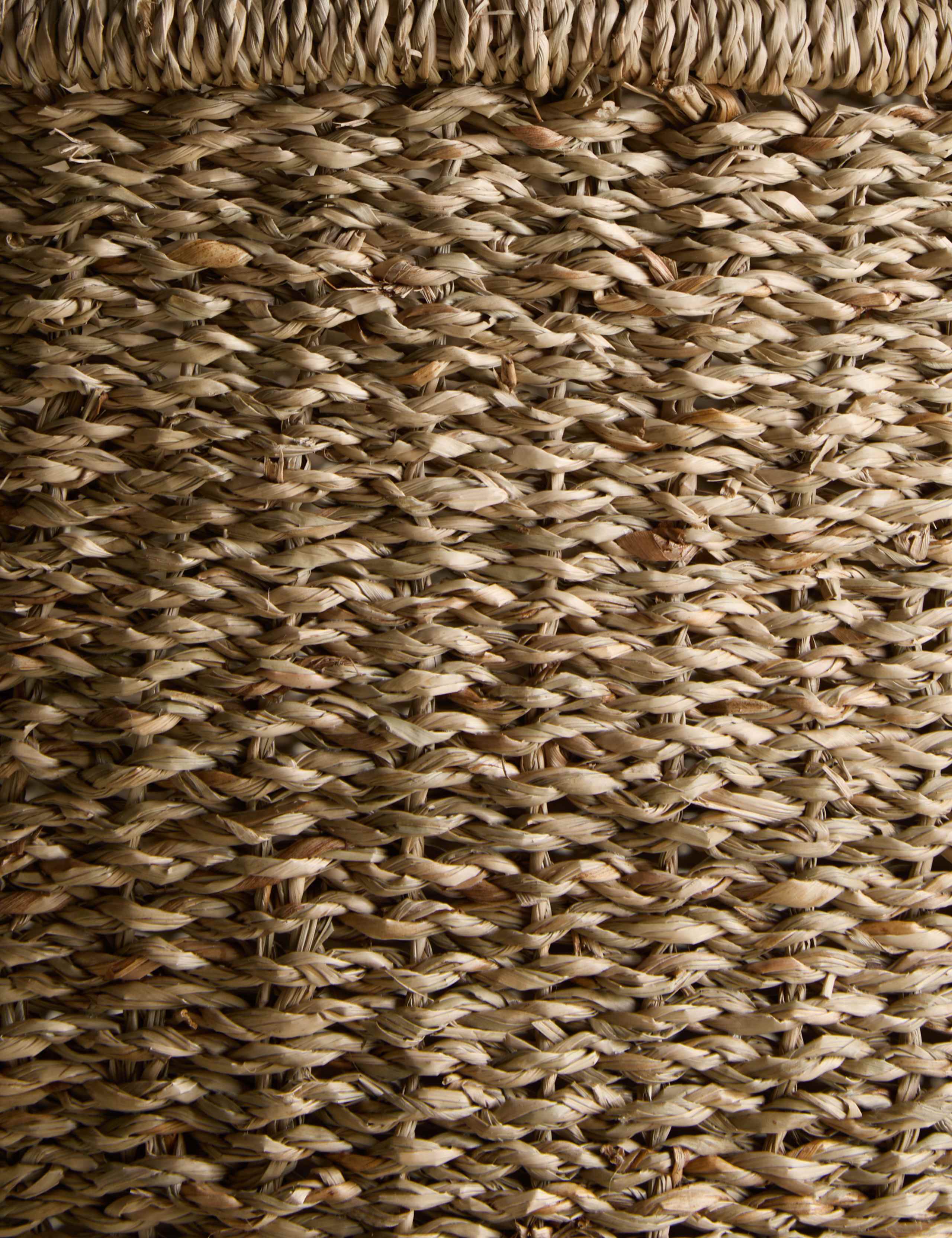 Raffia & Seagrass Medium Tall Basket 6 of 7