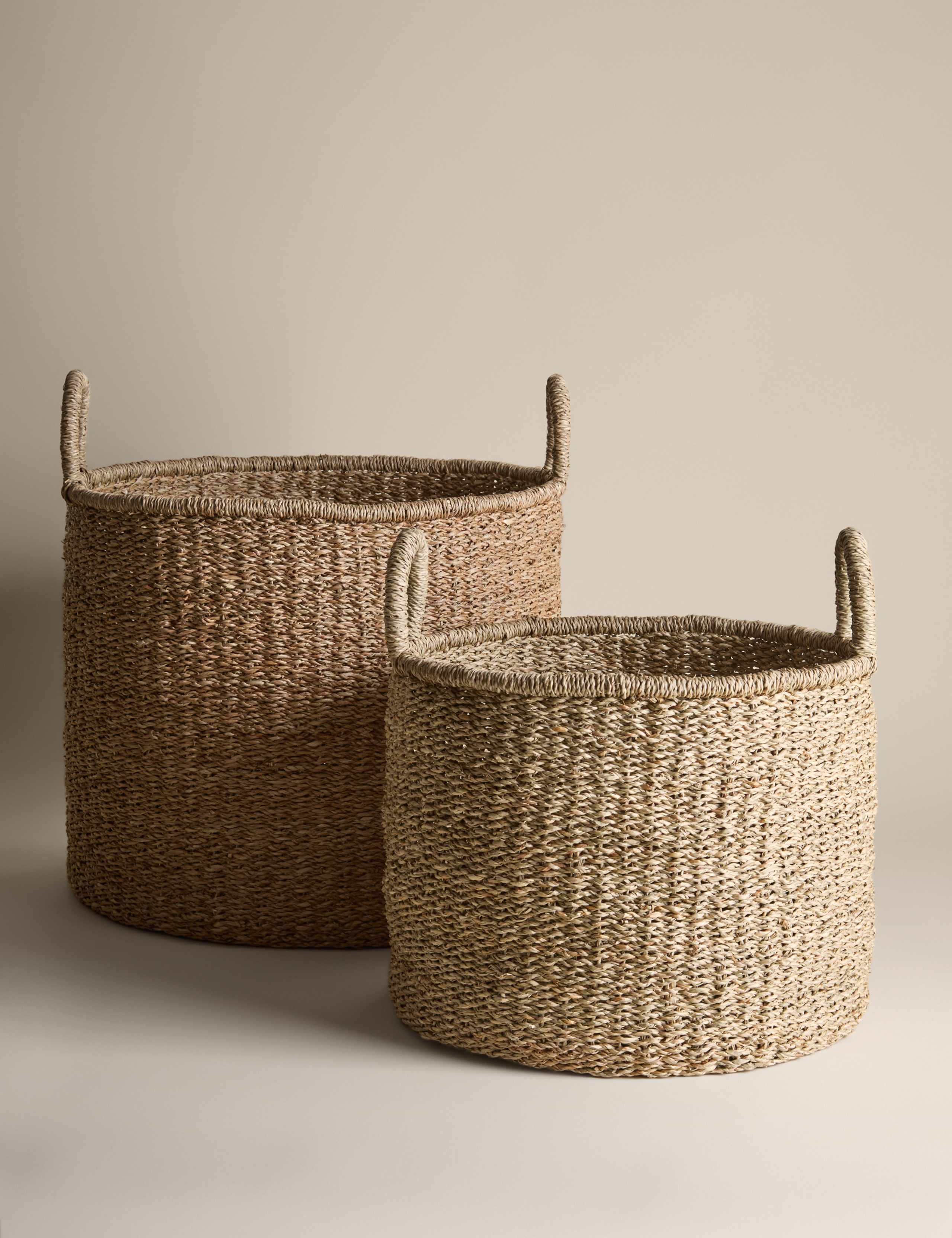 Raffia & Seagrass Medium Tall Basket 7 of 7