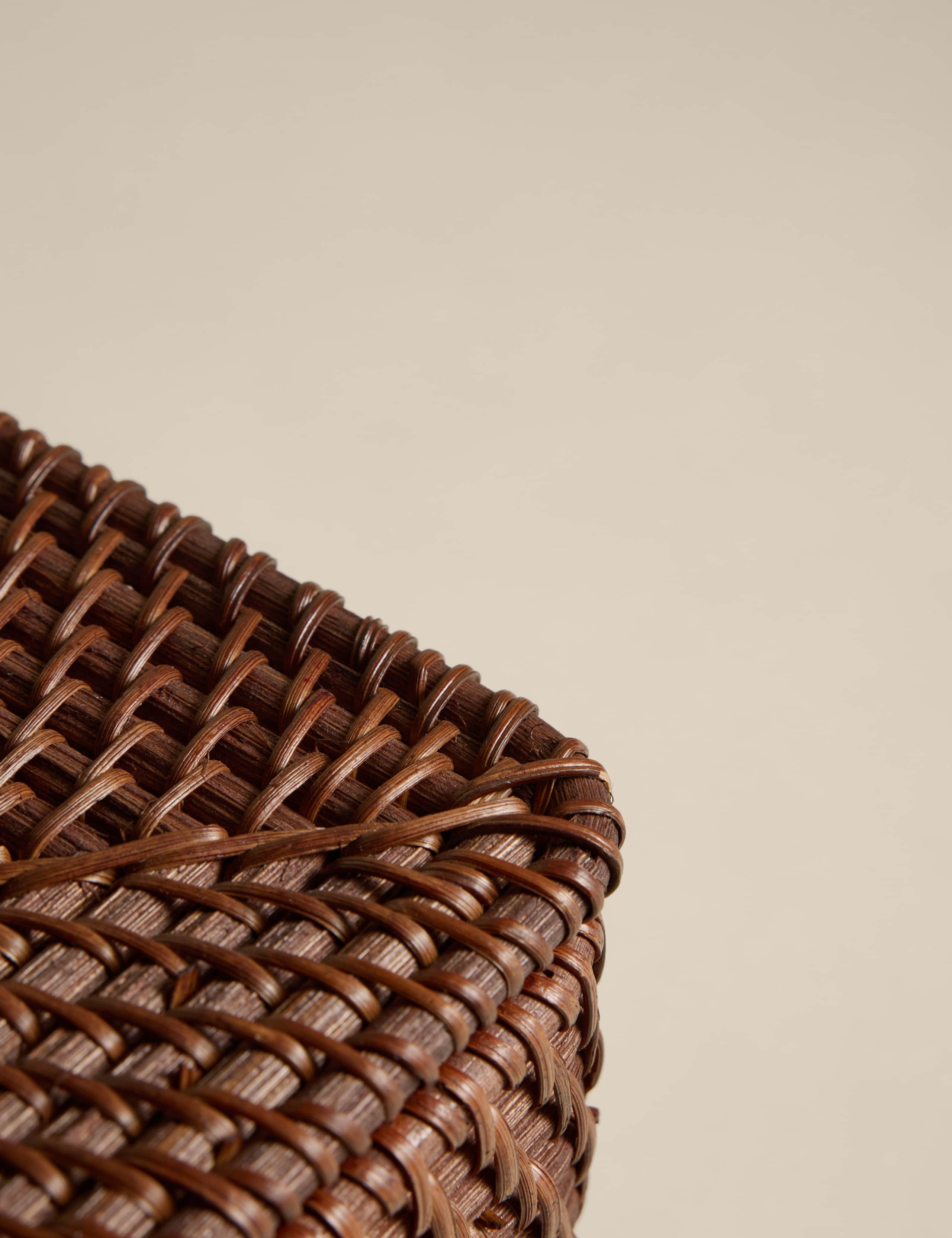 Rattan Structured Cube Storage Box 4 of 6