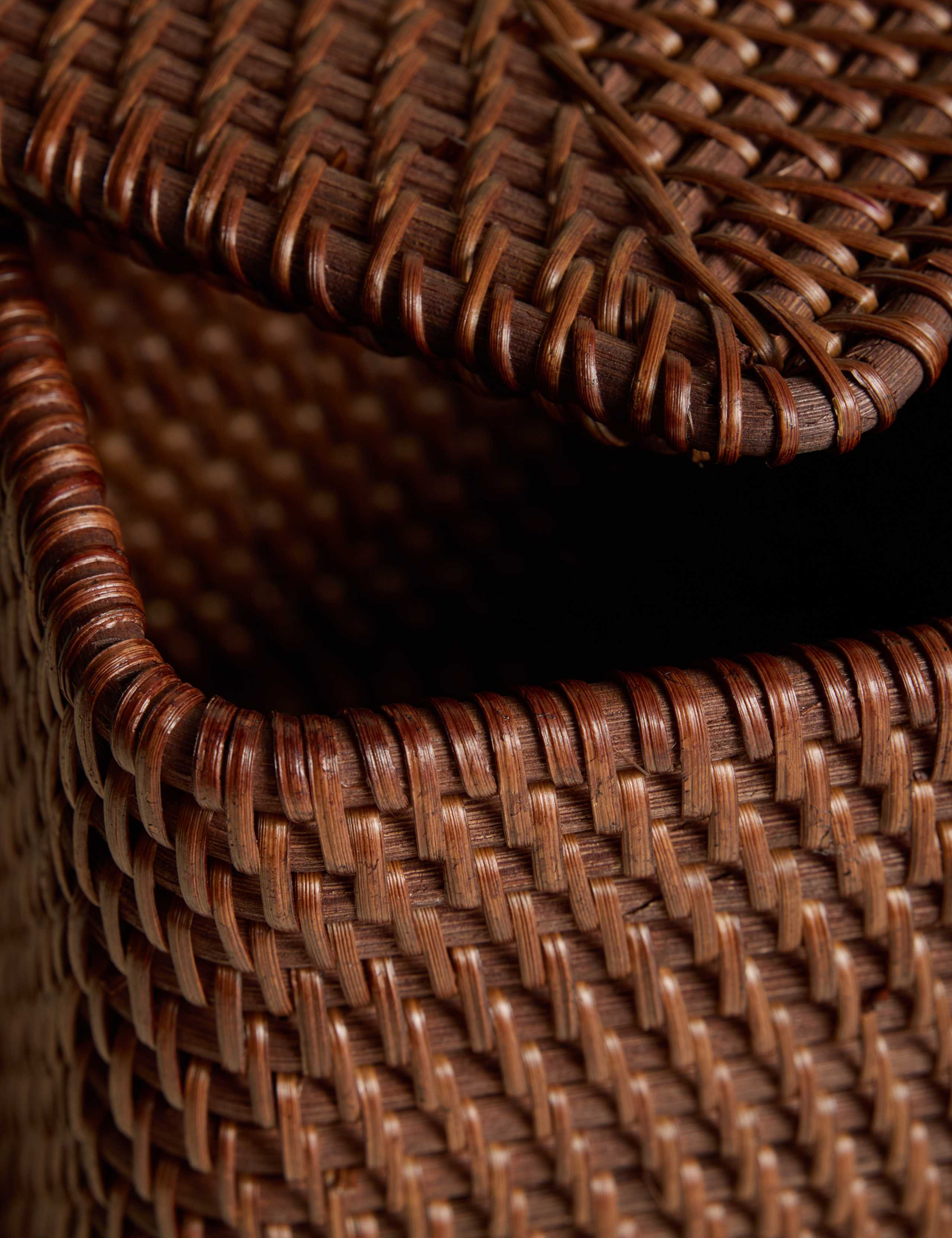 Rattan Structured Cube Storage Box 5 of 6