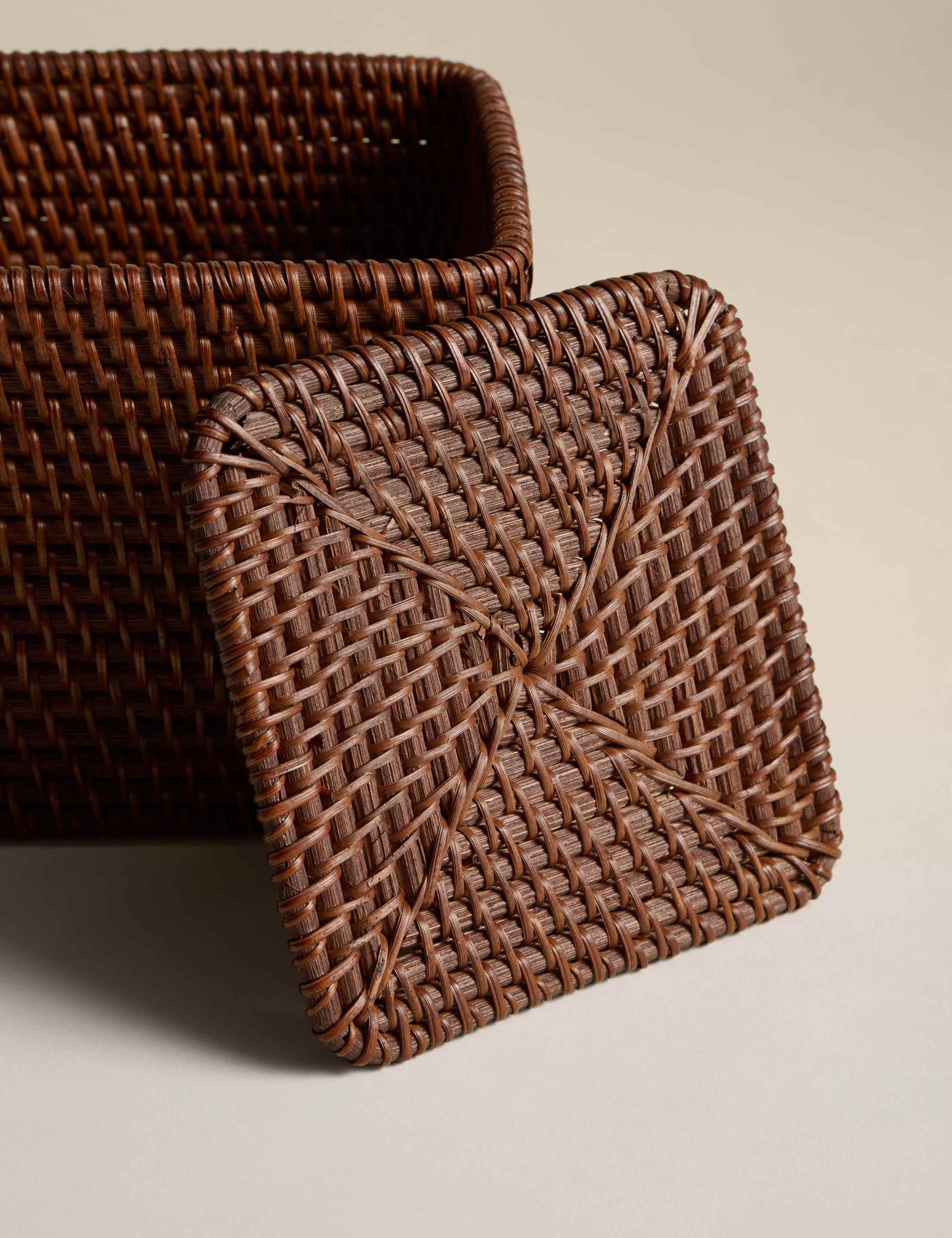 Rattan Structured Cube Storage Box 6 of 6