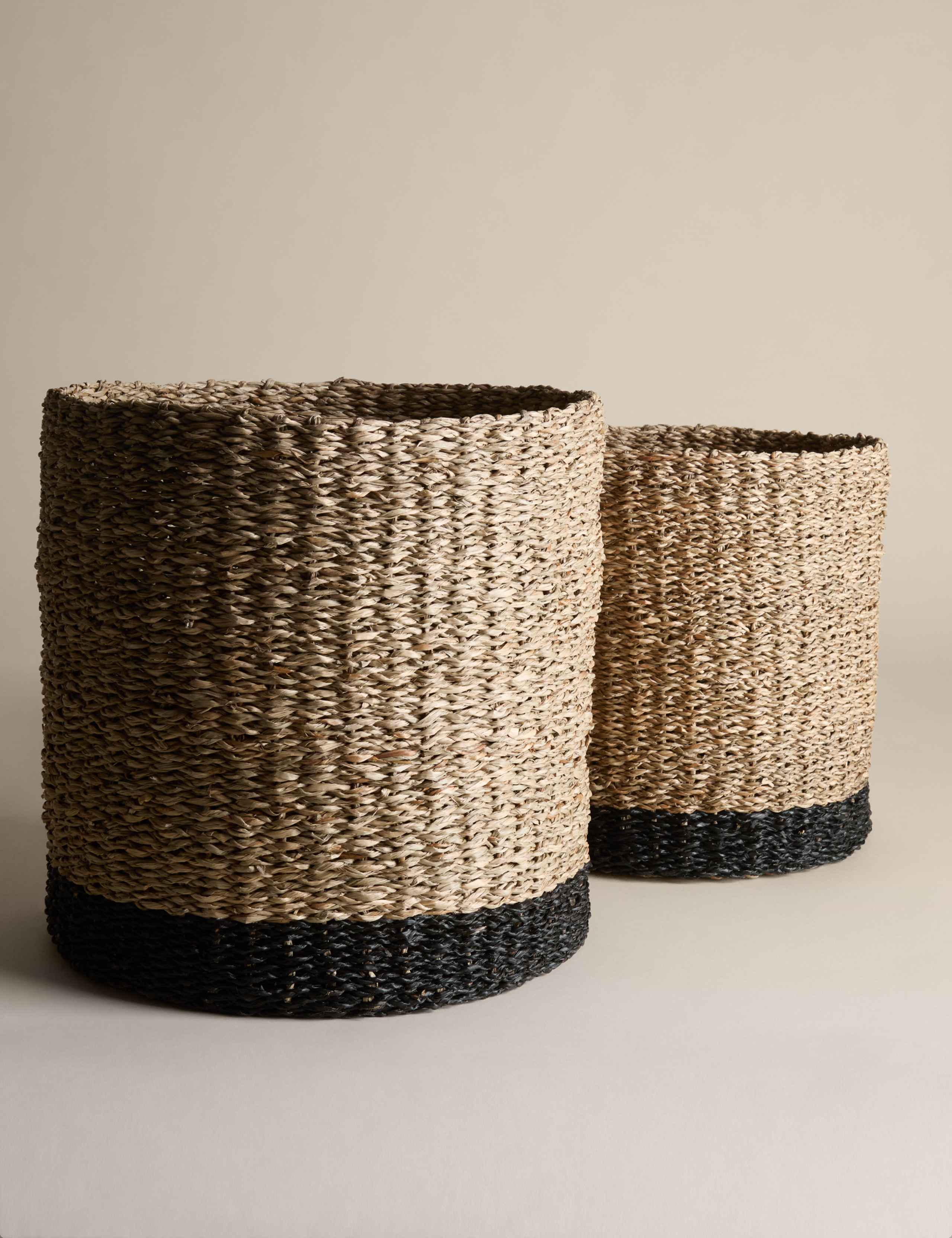Set of 2 Raffia & Seagrass Large Baskets 4 of 8