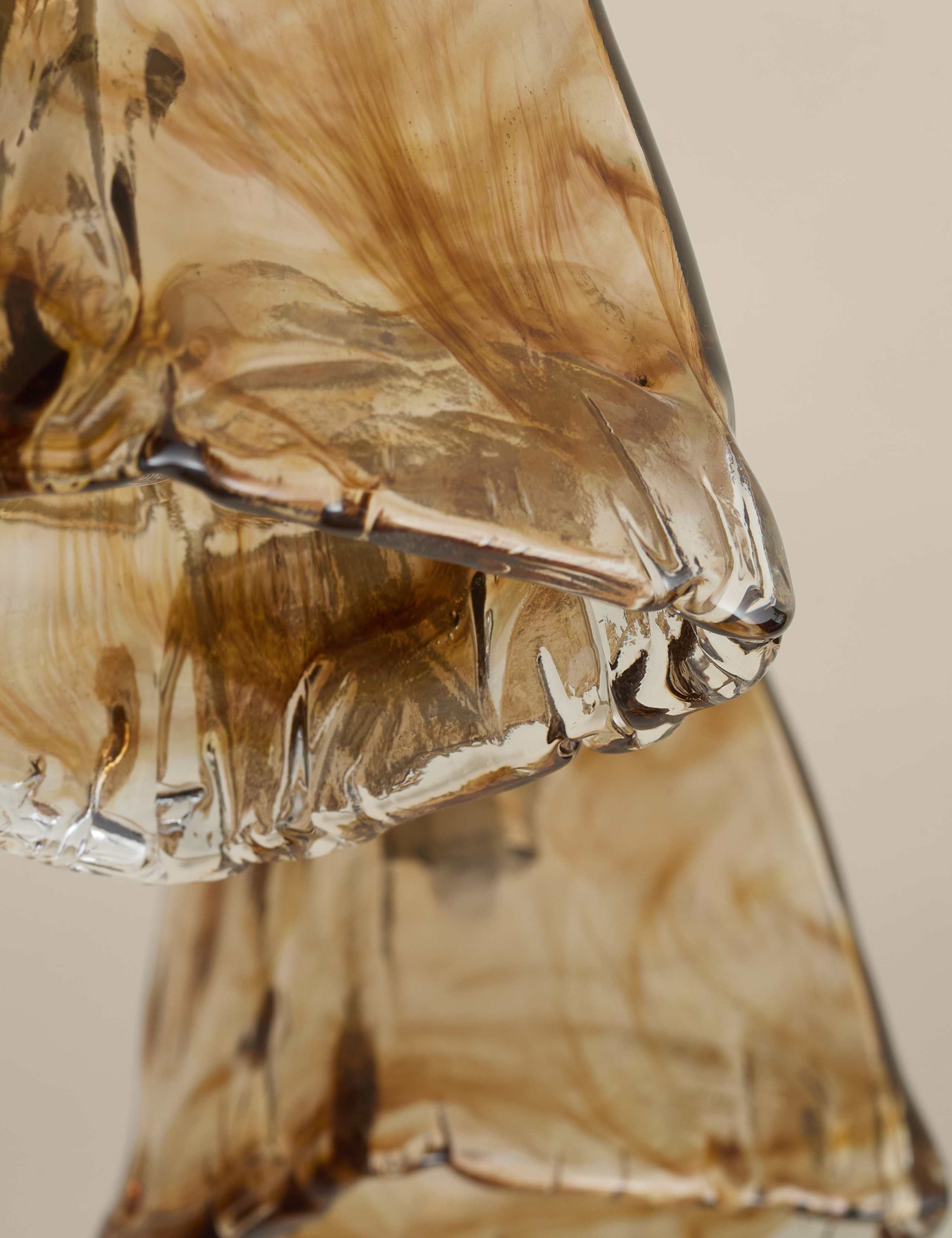 Glass 5 Light Flush Ceiling Light 6 of 7