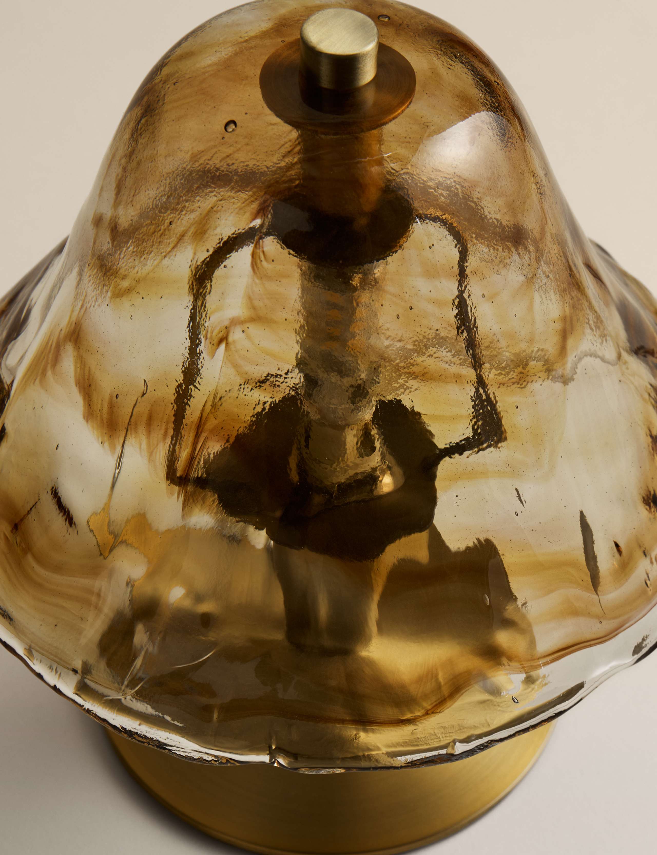 Wavy Glass Mushroom Table Lamp 5 of 6