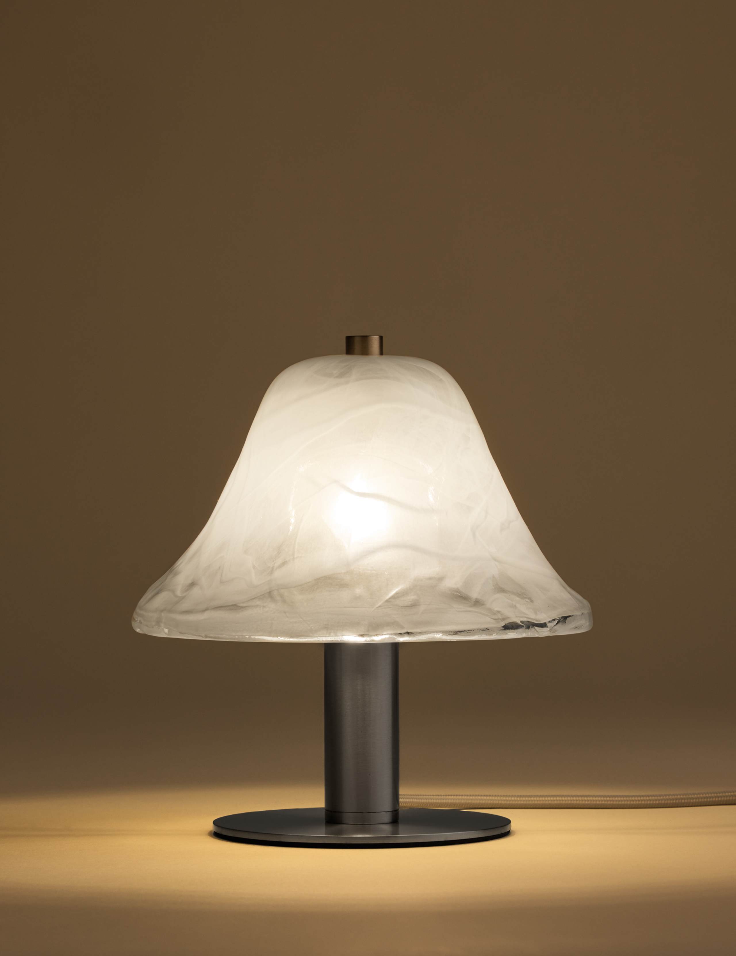 Wavy Glass Mushroom Table Lamp 2 of 6