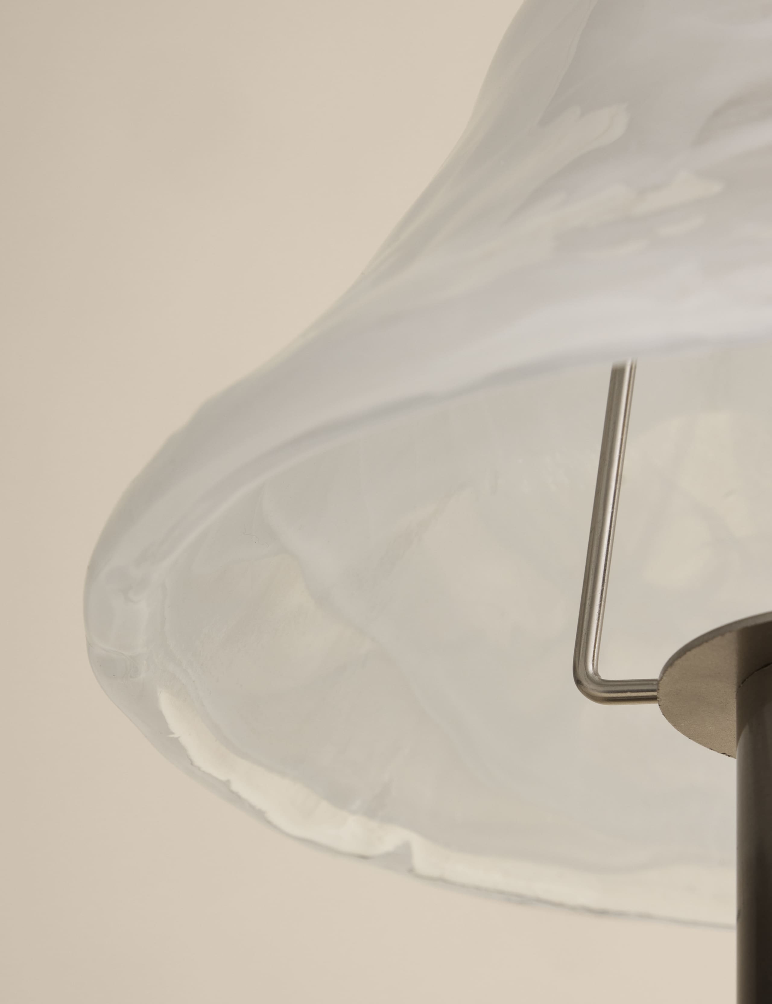 Wavy Glass Mushroom Table Lamp 3 of 6