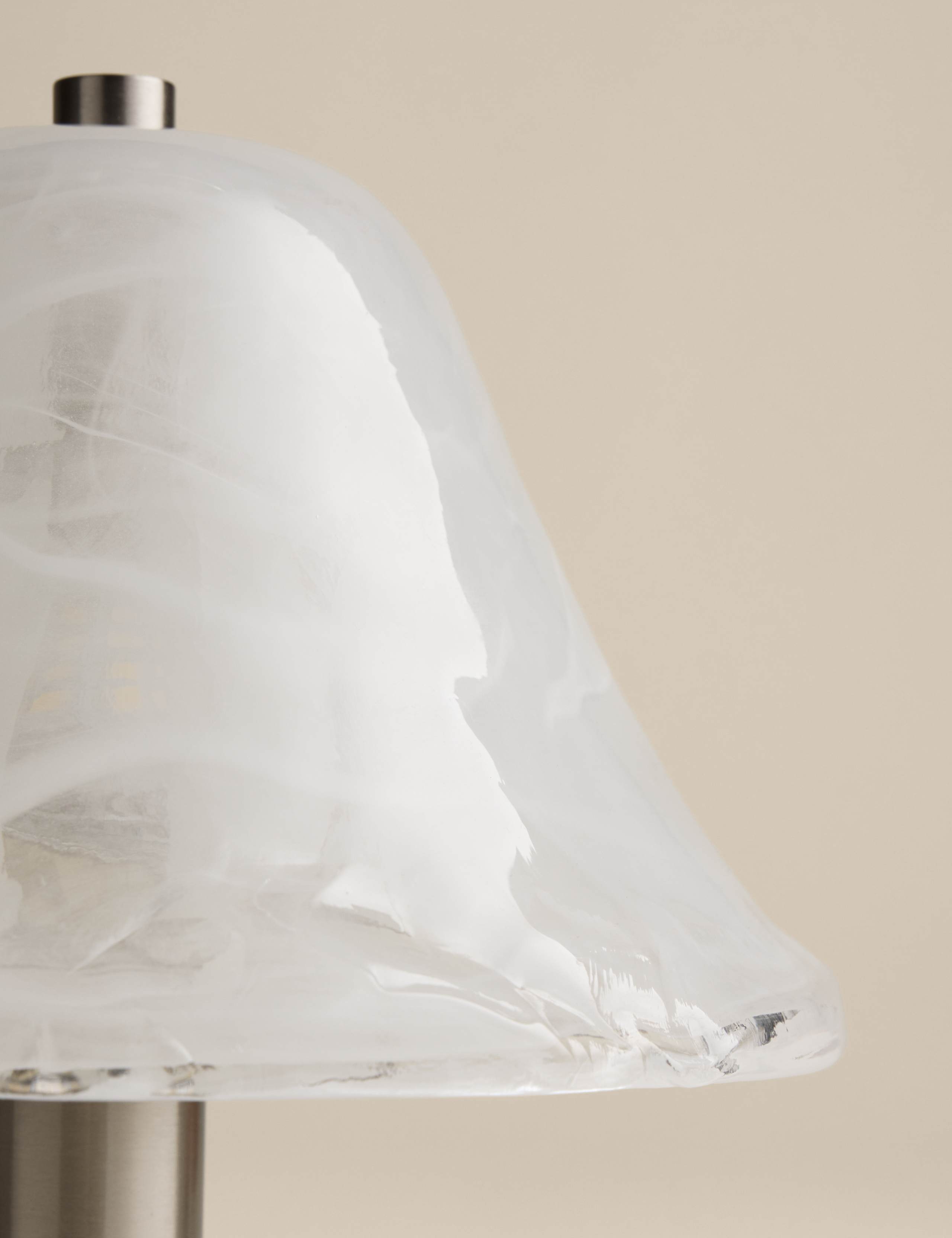 Wavy Glass Mushroom Table Lamp 4 of 6