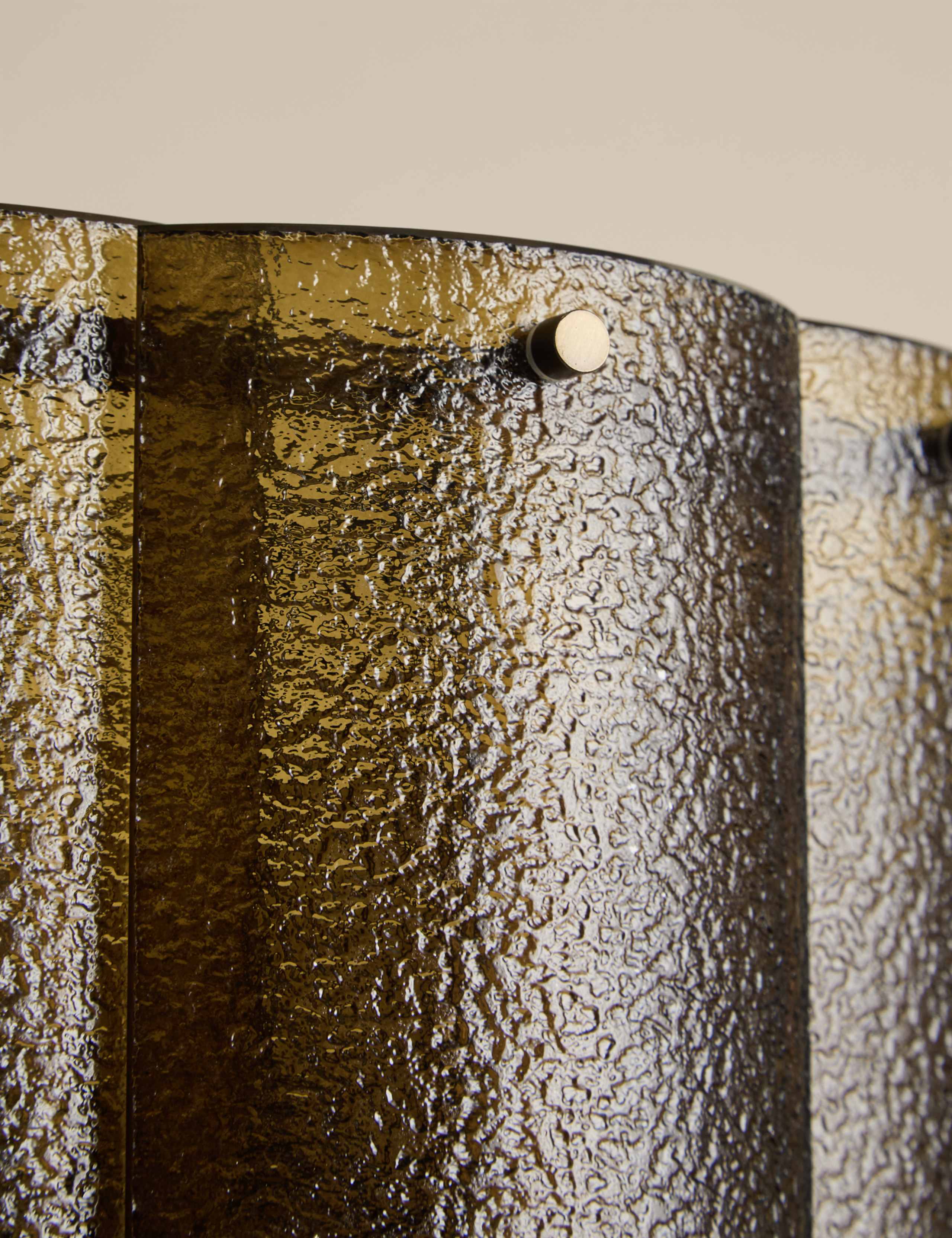 Glass Textured Green Chandelier 4 of 7
