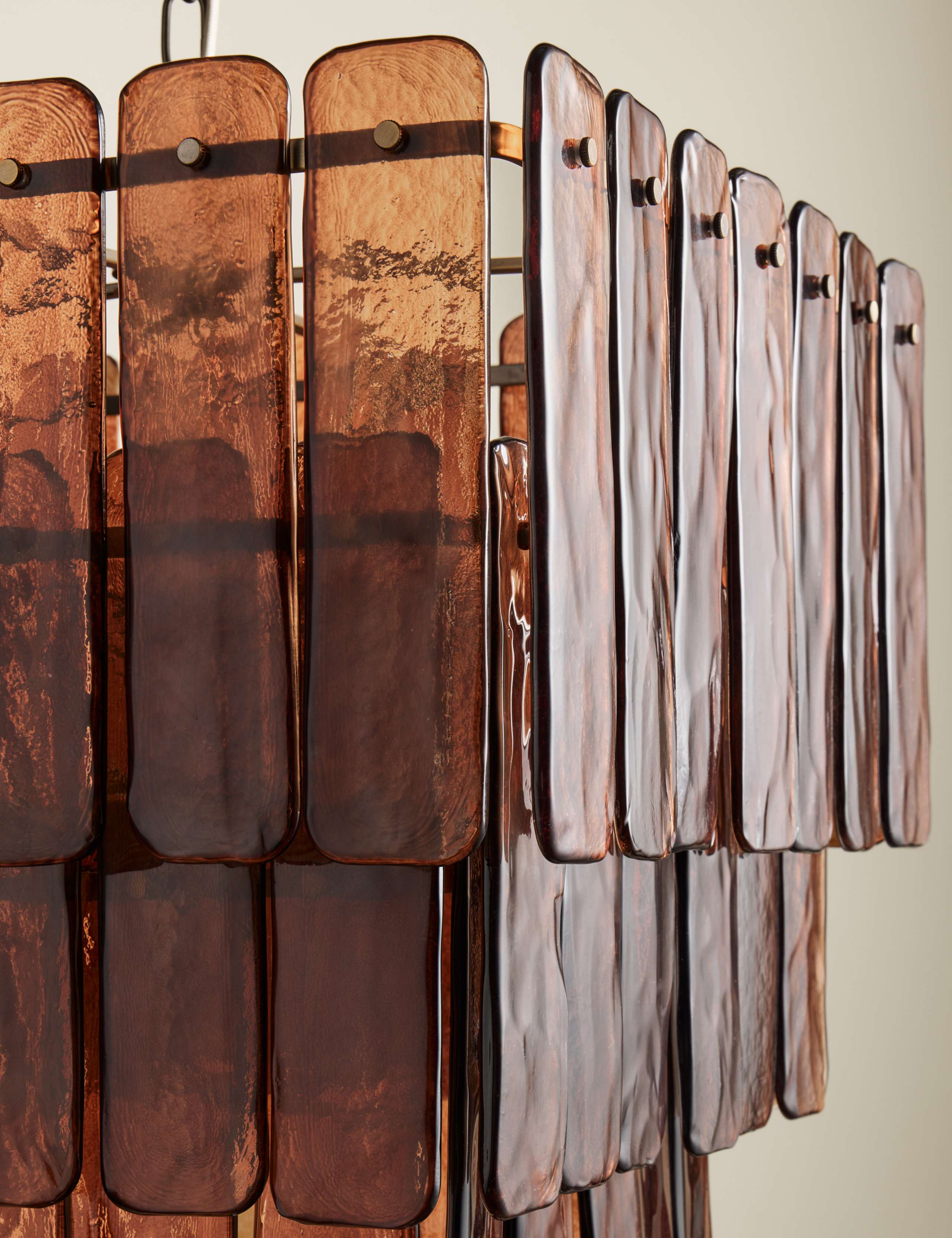 Glass 3 Tier Square Pendant Light 7 of 8