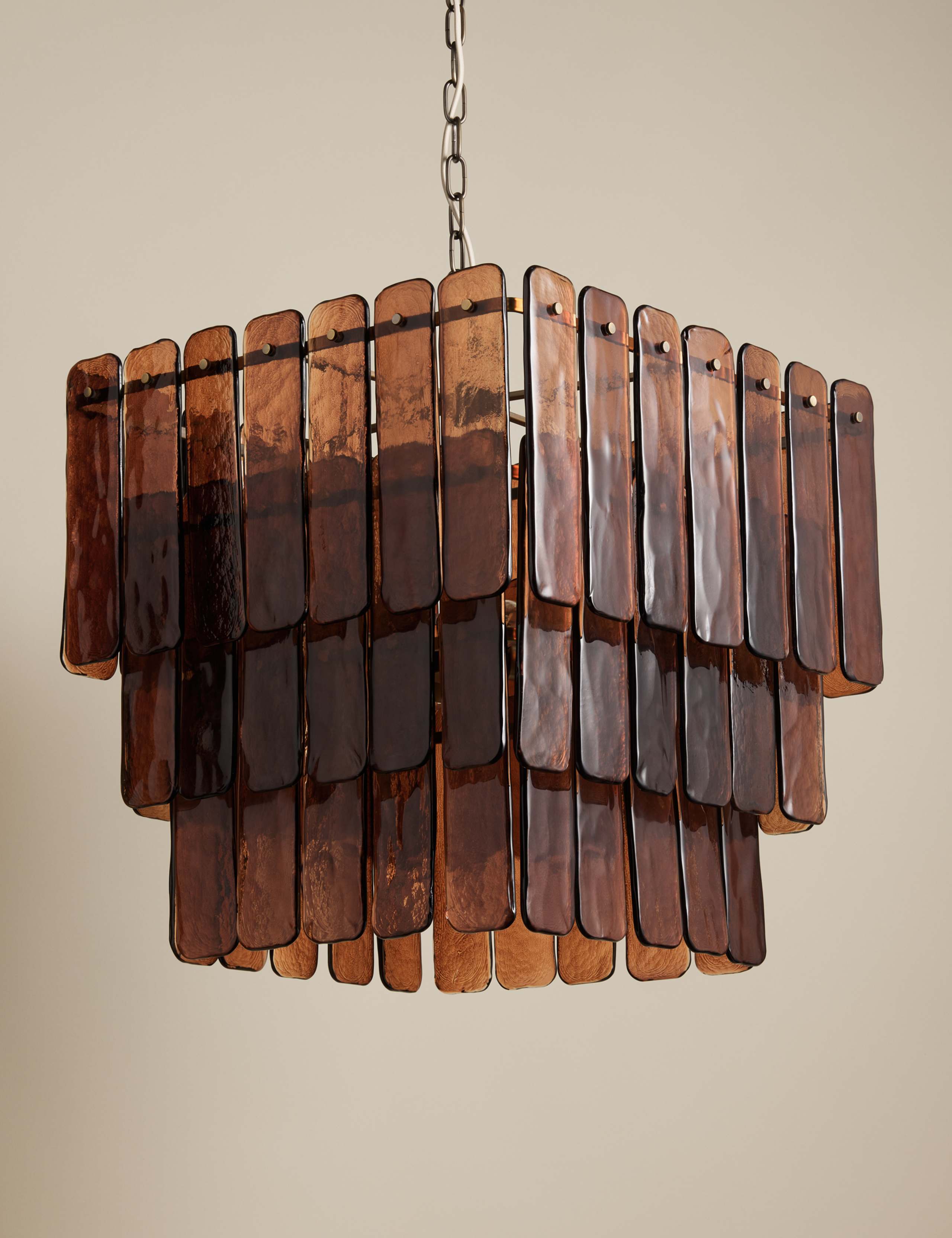 Glass 3 Tier Square Pendant Light 2 of 8