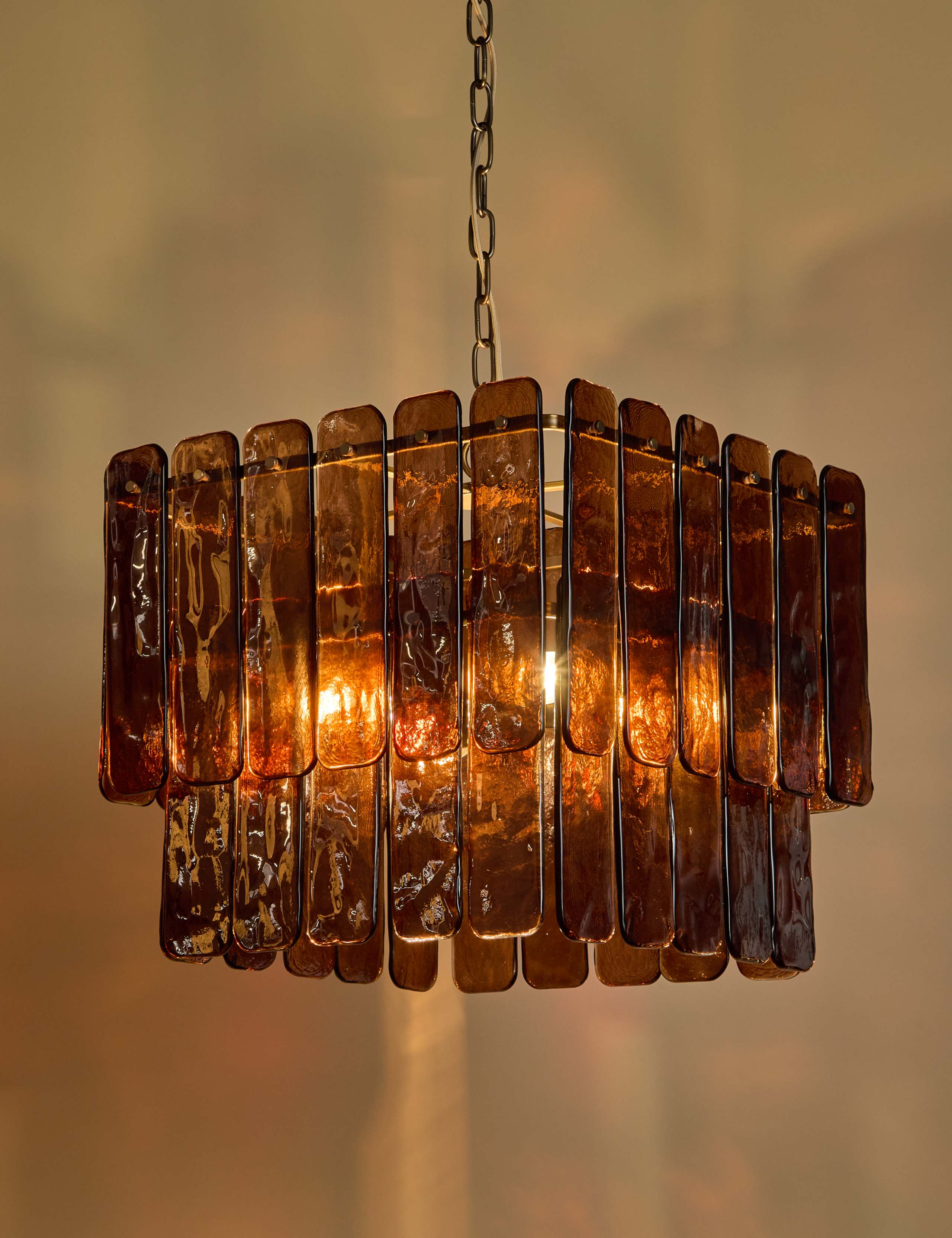 Glass 2 Tier Square Pendant Light 3 of 6