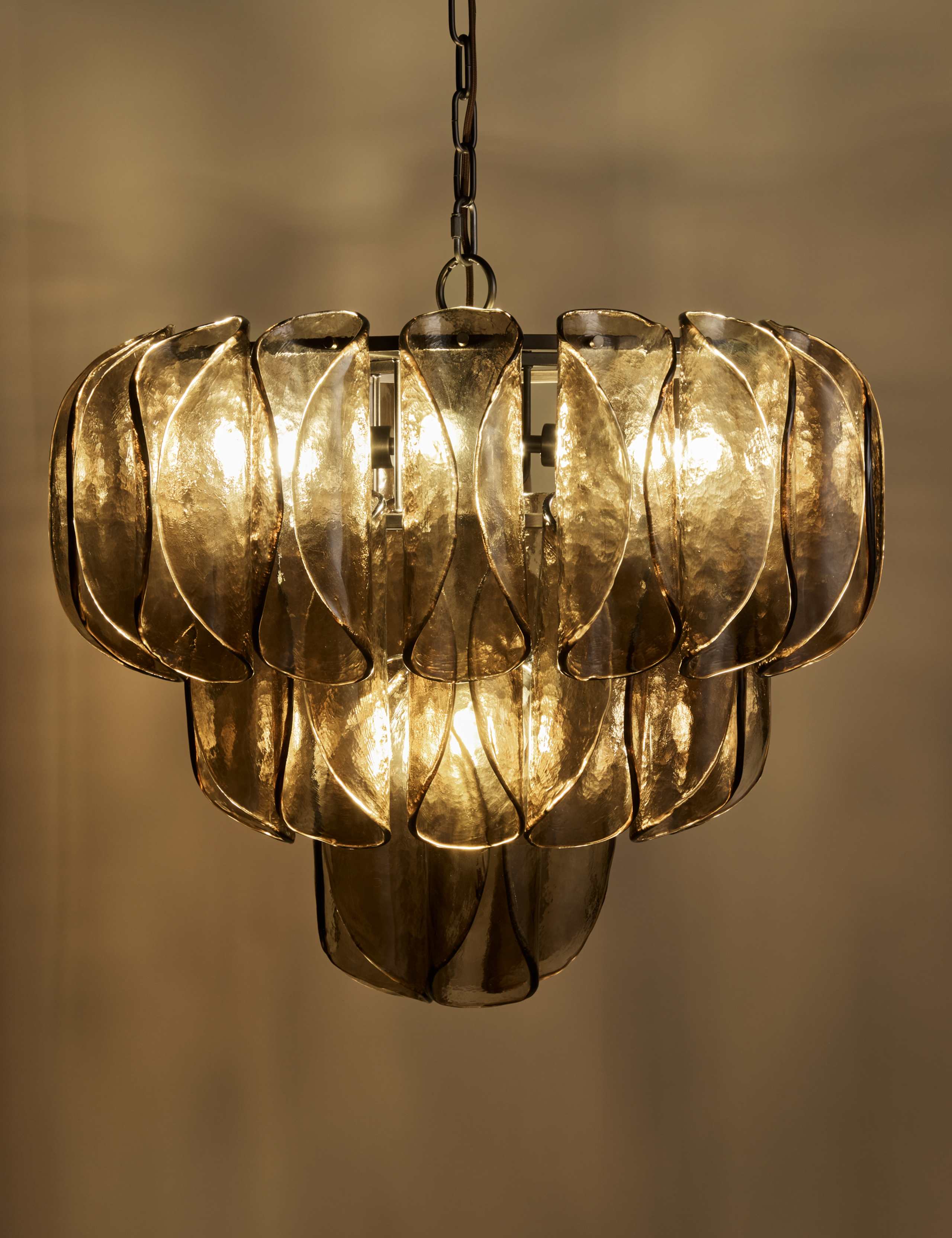 Glass 3 Tier Taco Pendant Light 3 of 8