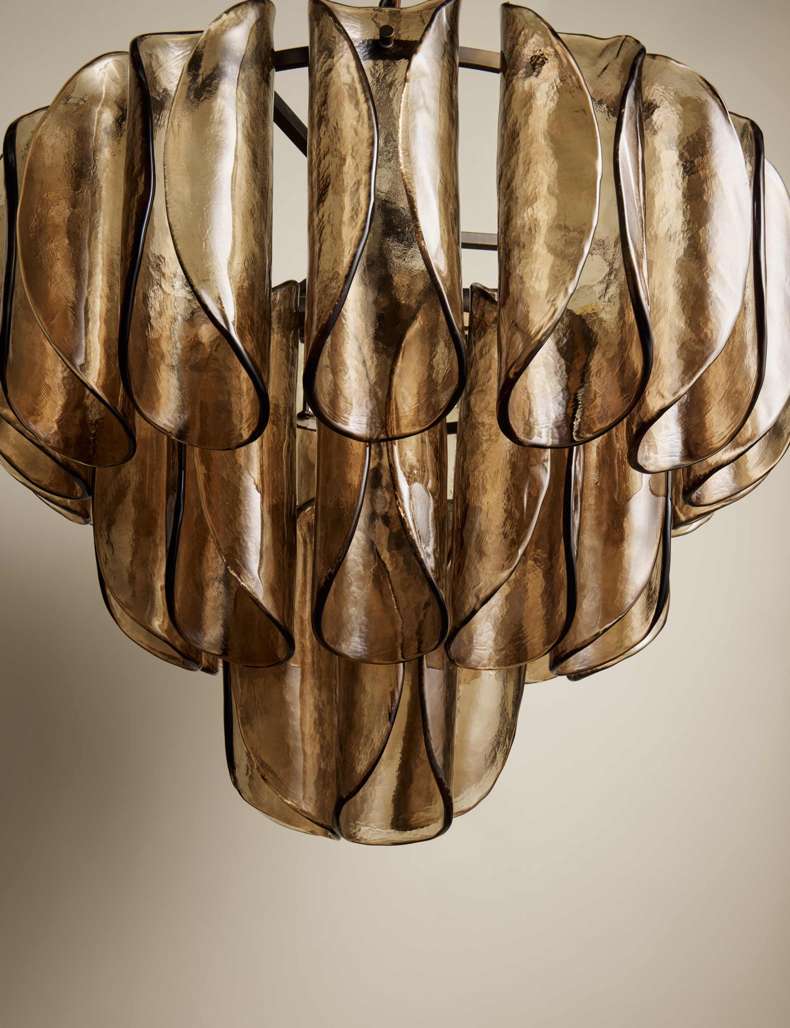 Glass 3 Tier Taco Pendant Light 6 of 8