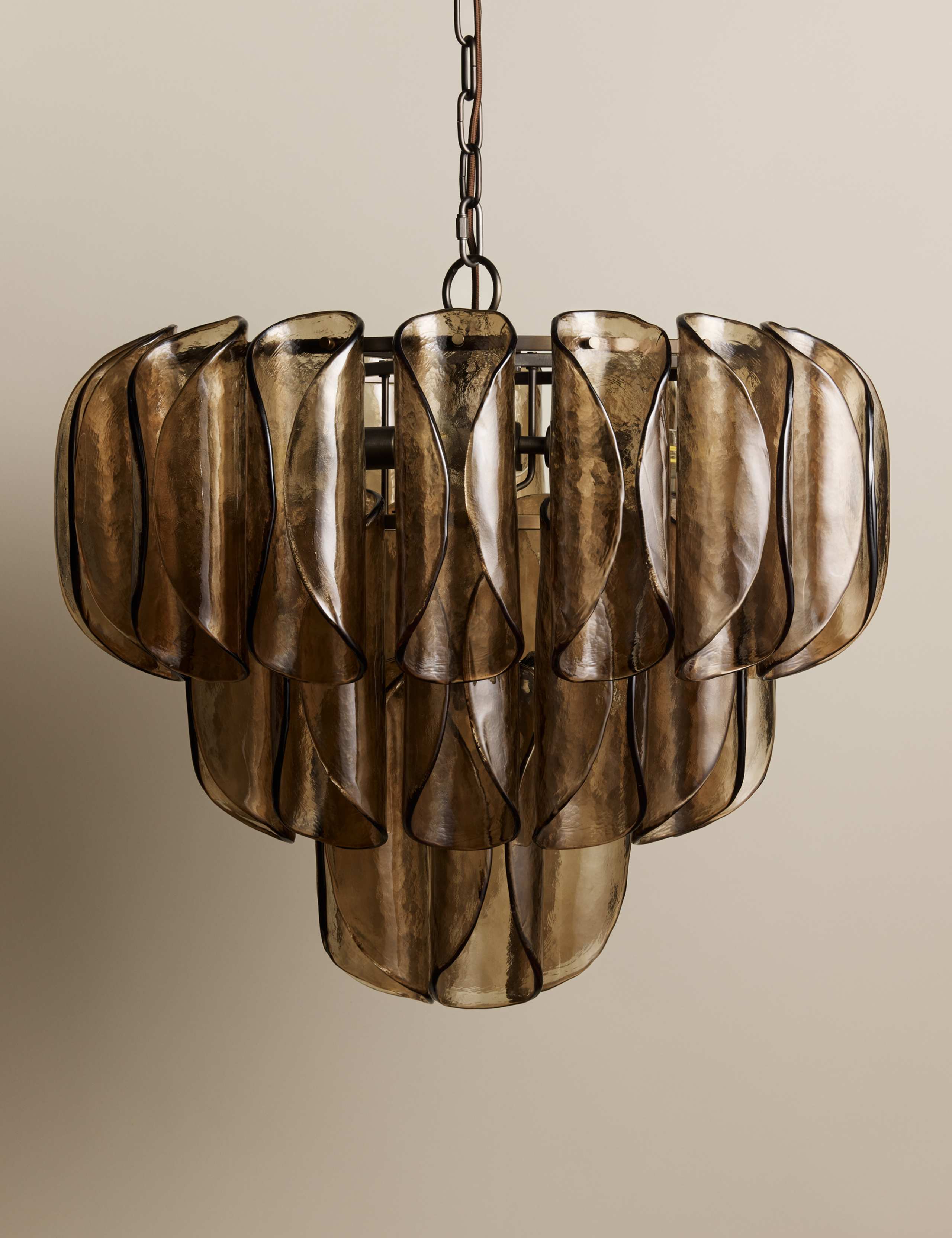Glass 3 Tier Taco Pendant Light 2 of 8