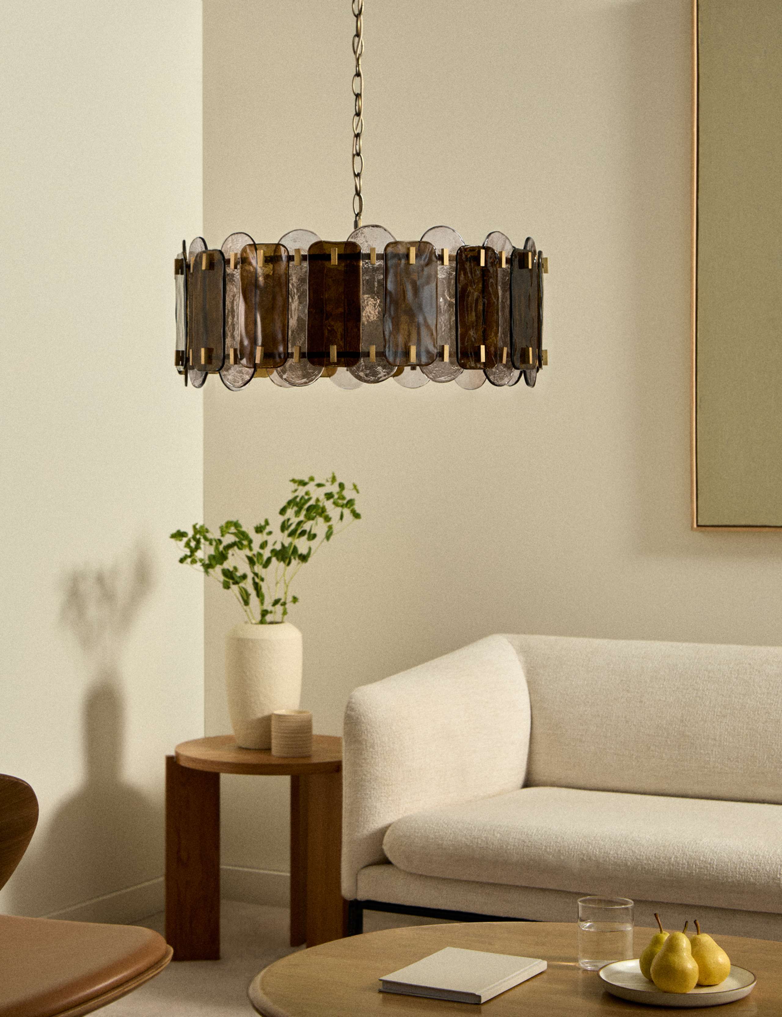 Dual Colour Glass Pendant Light 1 of 8