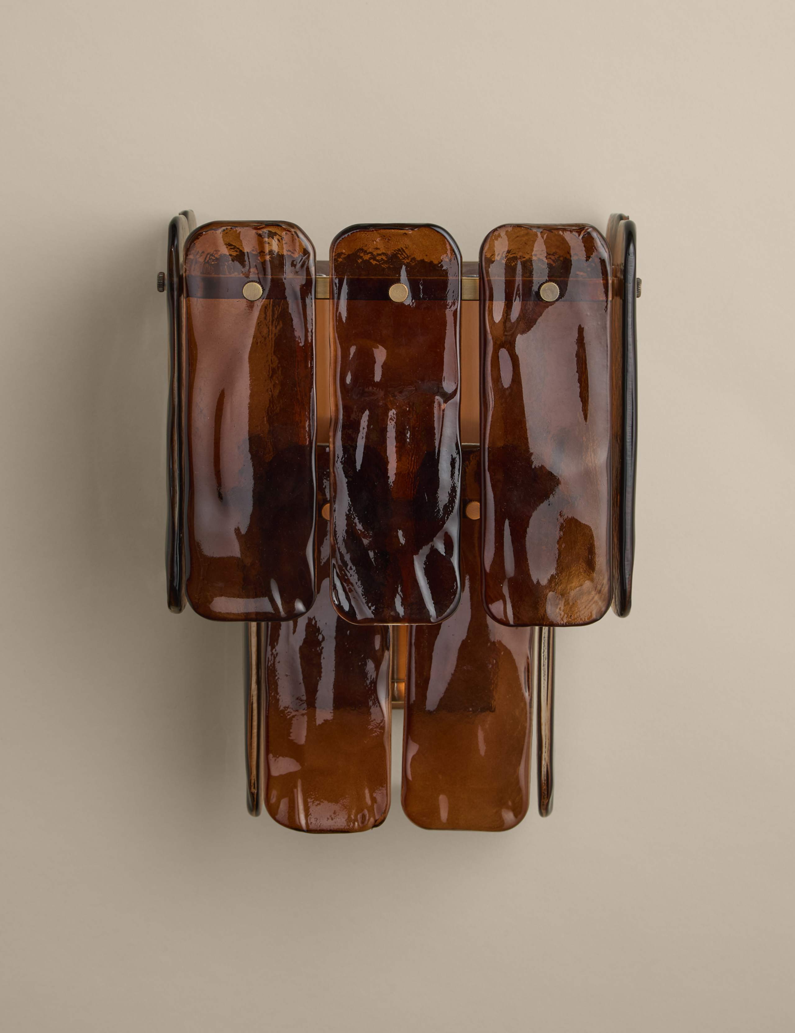 Glass 2 Tier Square Wall Light 3 of 5
