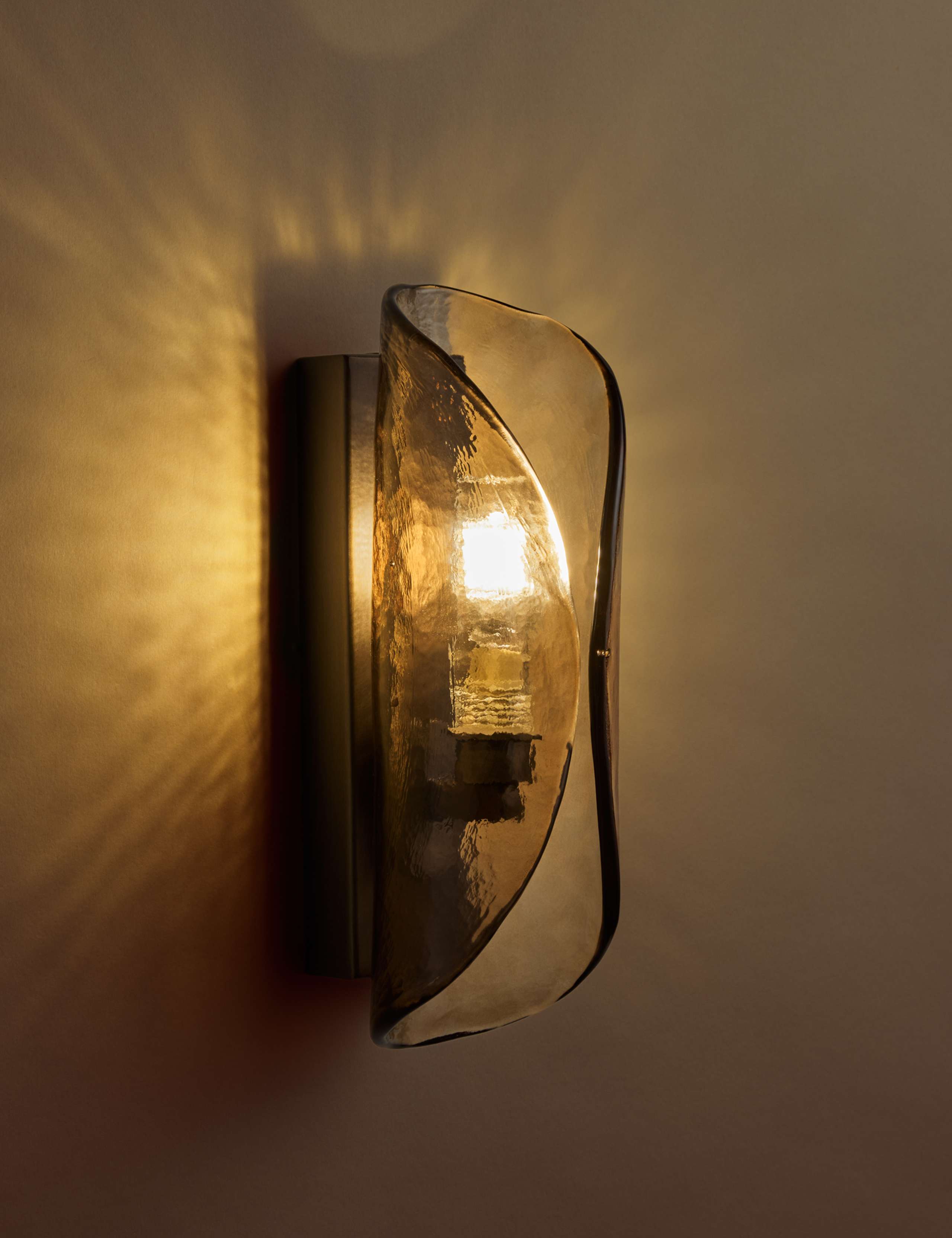 Curved Glass Wall Light 2 of 4