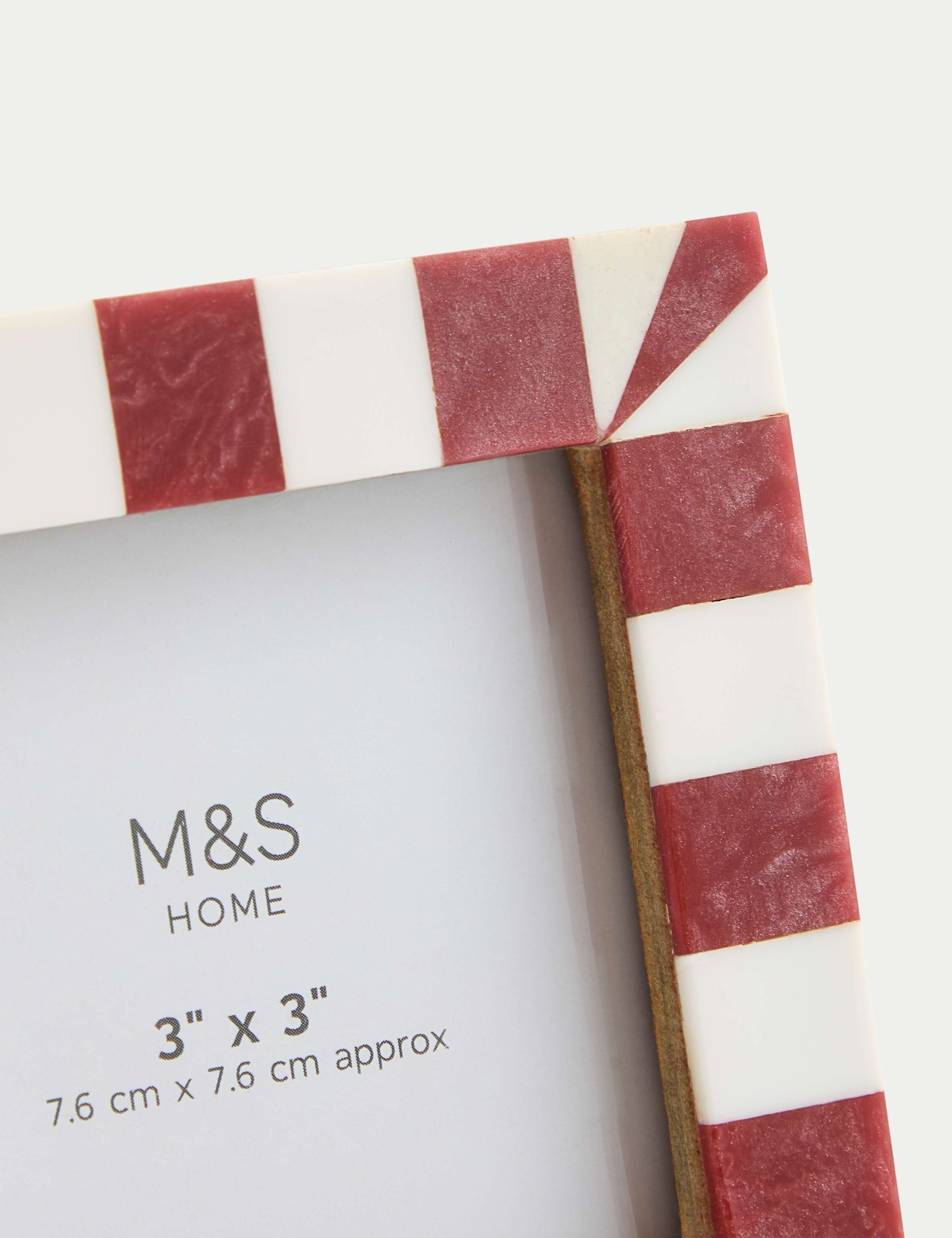 Set of 3 Checked Photo Frames 3x3 inch 4 of 5