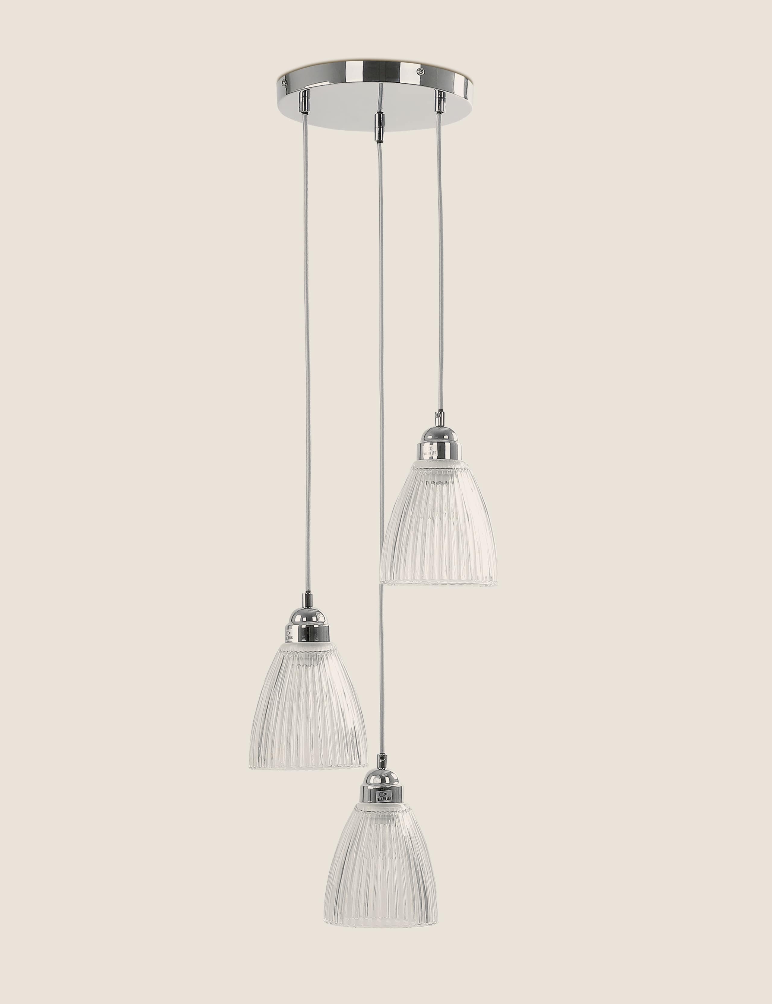 Florence Glass 3 Multi Pendant Light 1 of 6