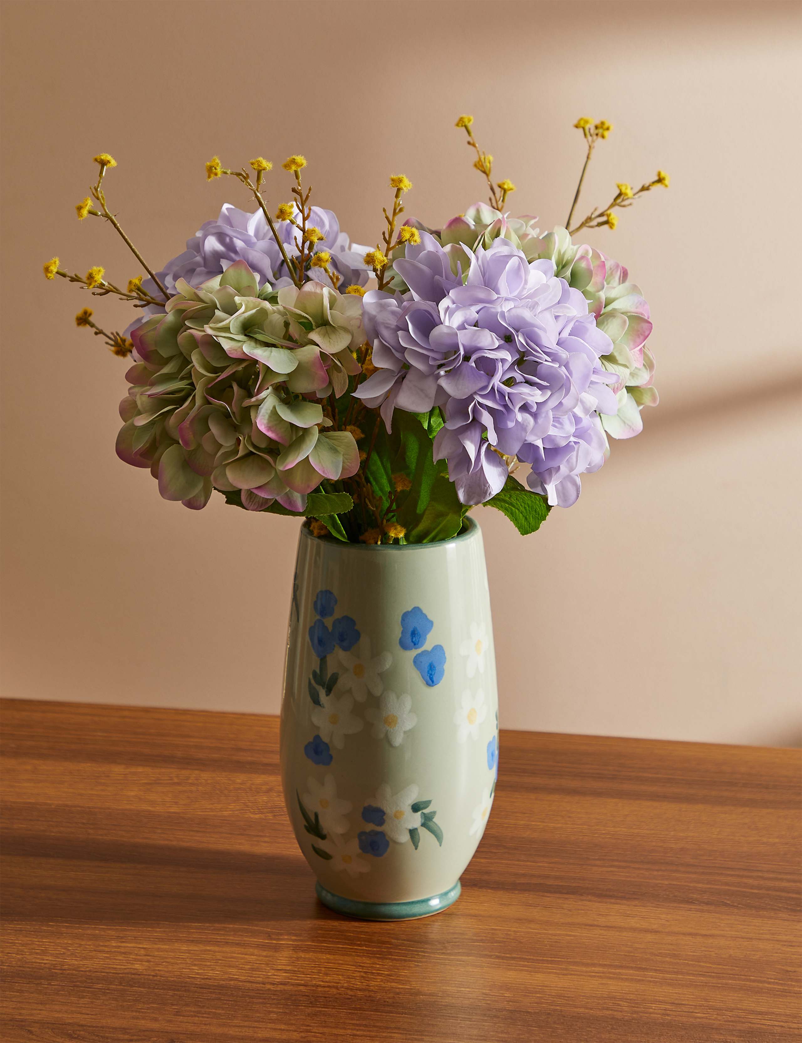 Set of 2 Artificial Real Touch Hydrangea Stems 2 of 6