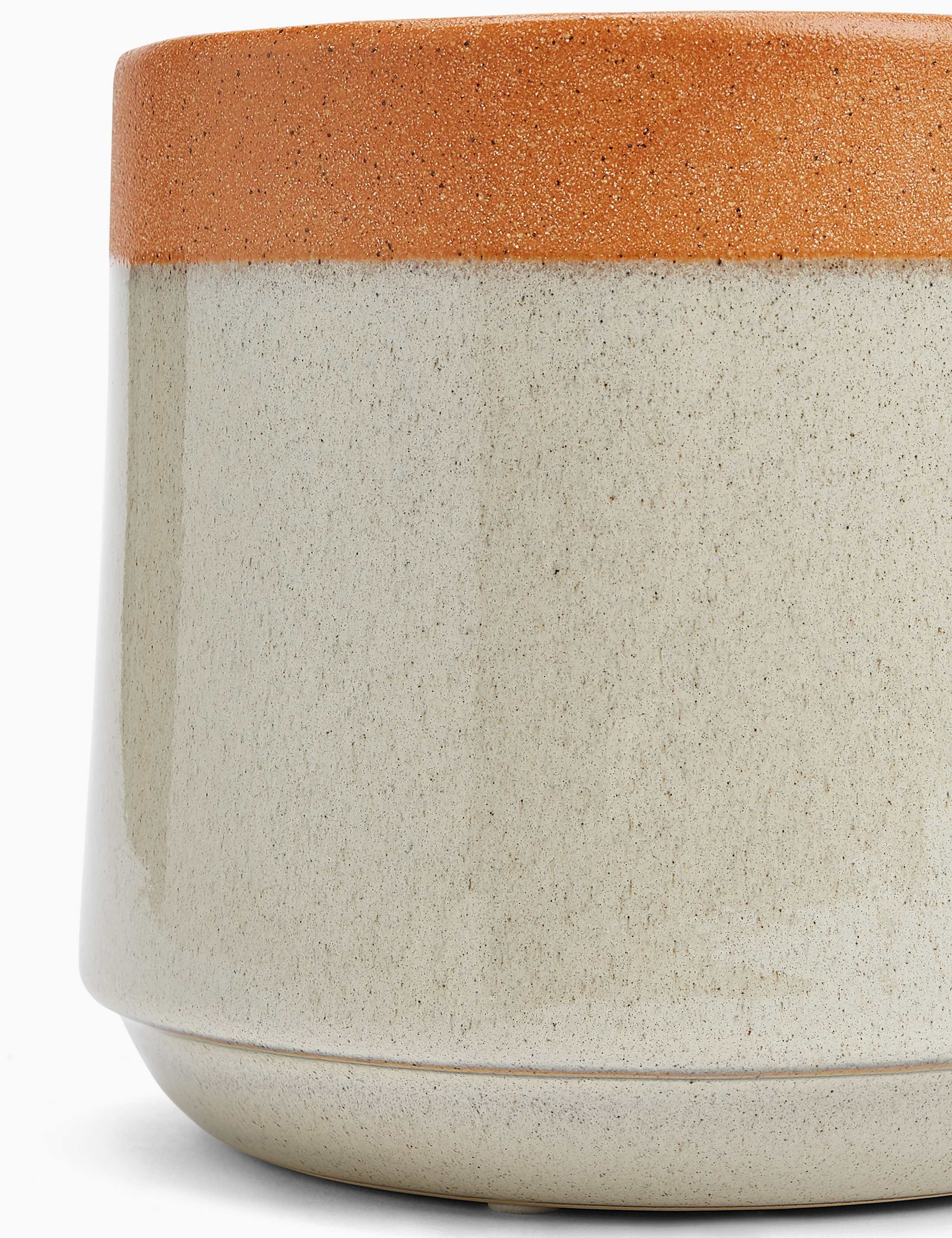 Terracotta Glazed Small Planter 3 of 3