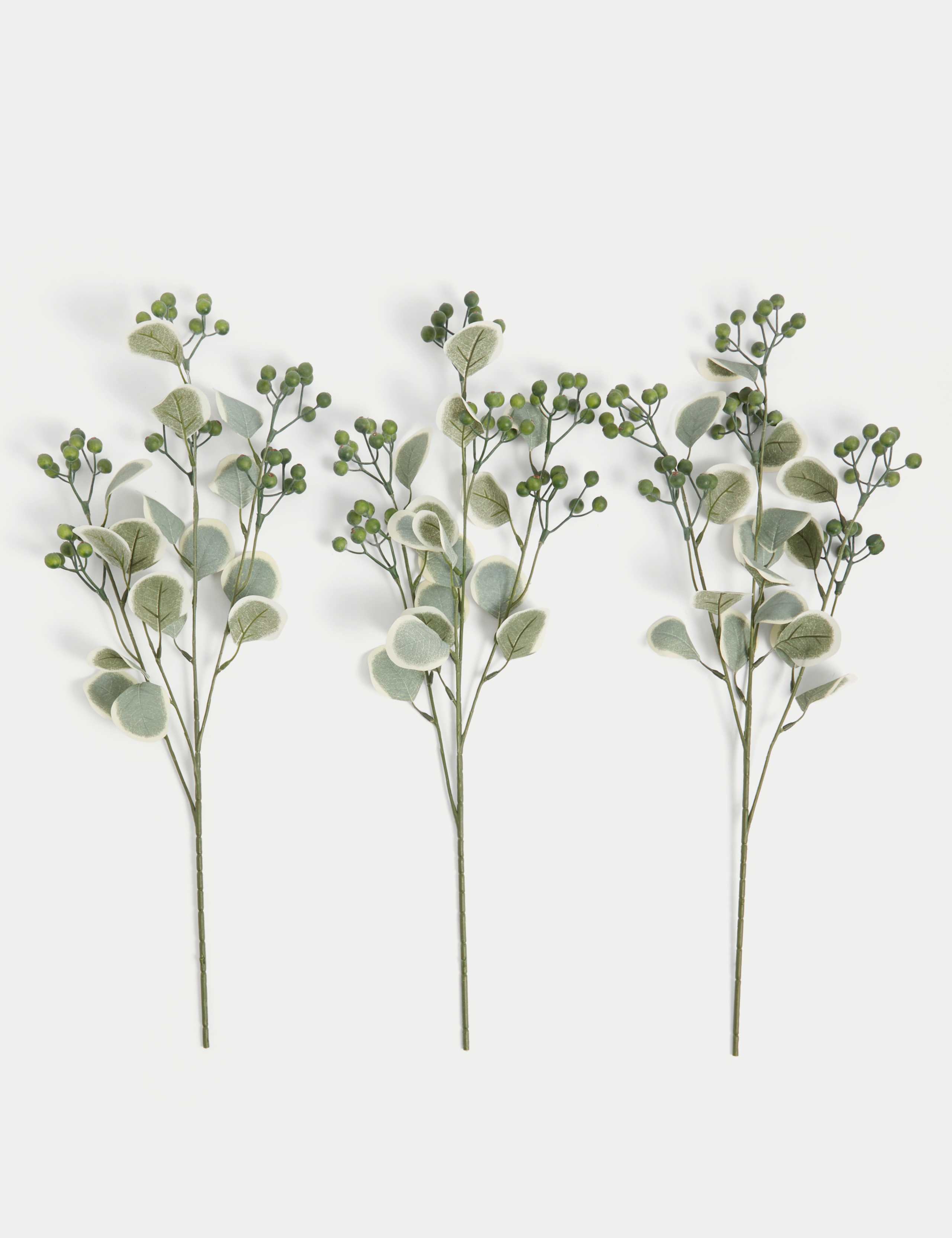Set of 3 Artificial Berry Single Stems 1 of 3