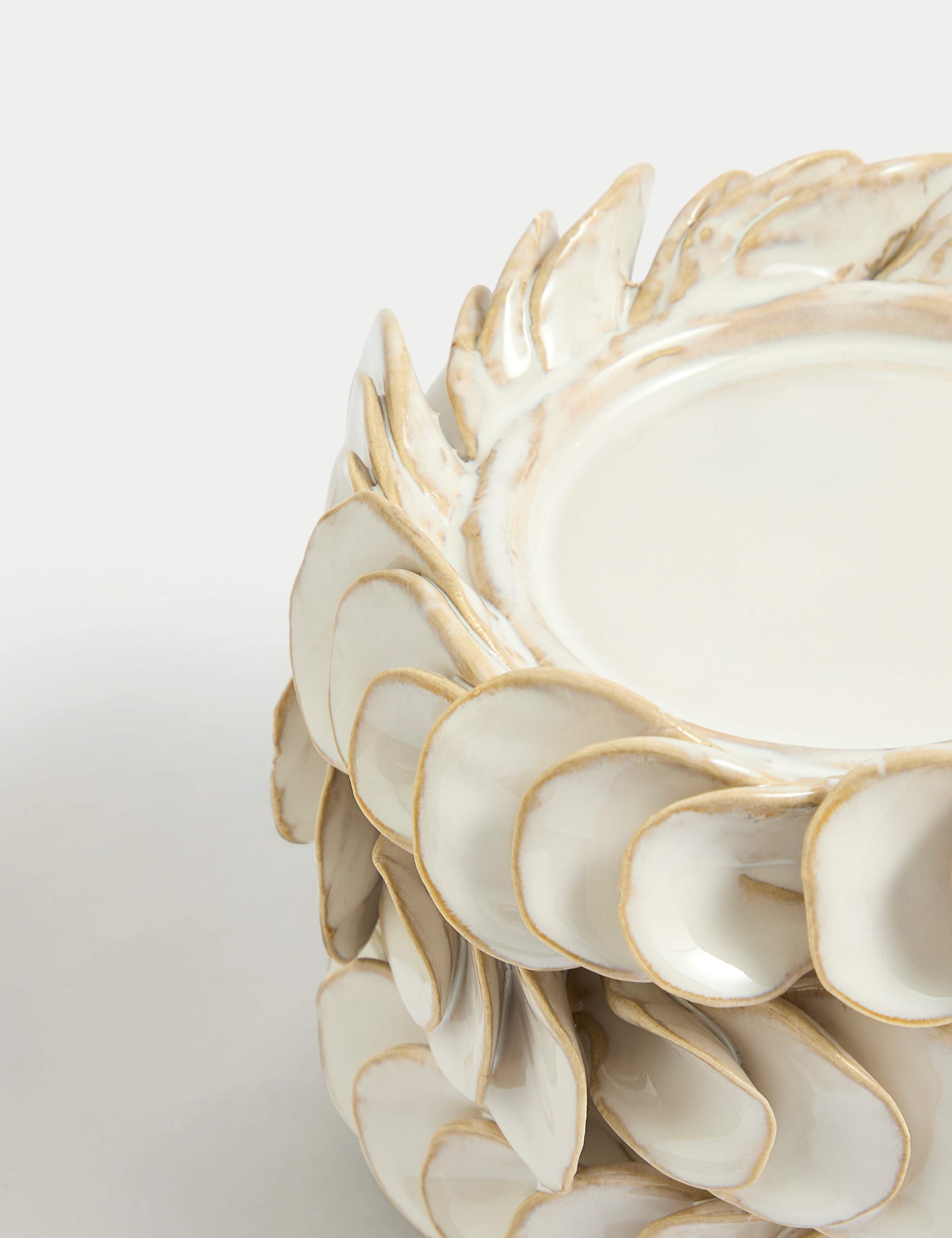 Petal Ceramic Pillar Candle Holder 3 of 5