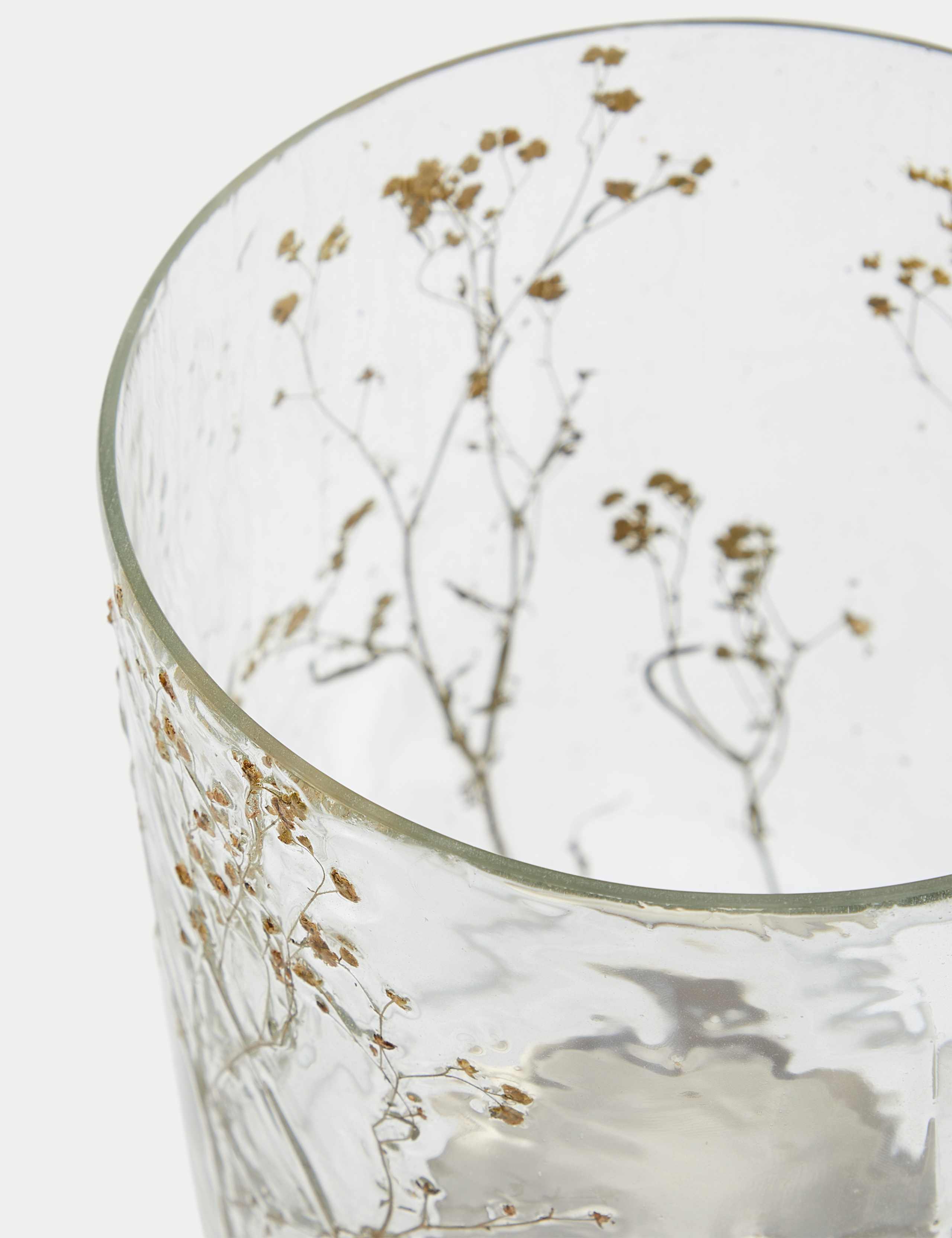 Pressed Flower Hurricane Candle Holder 3 of 4