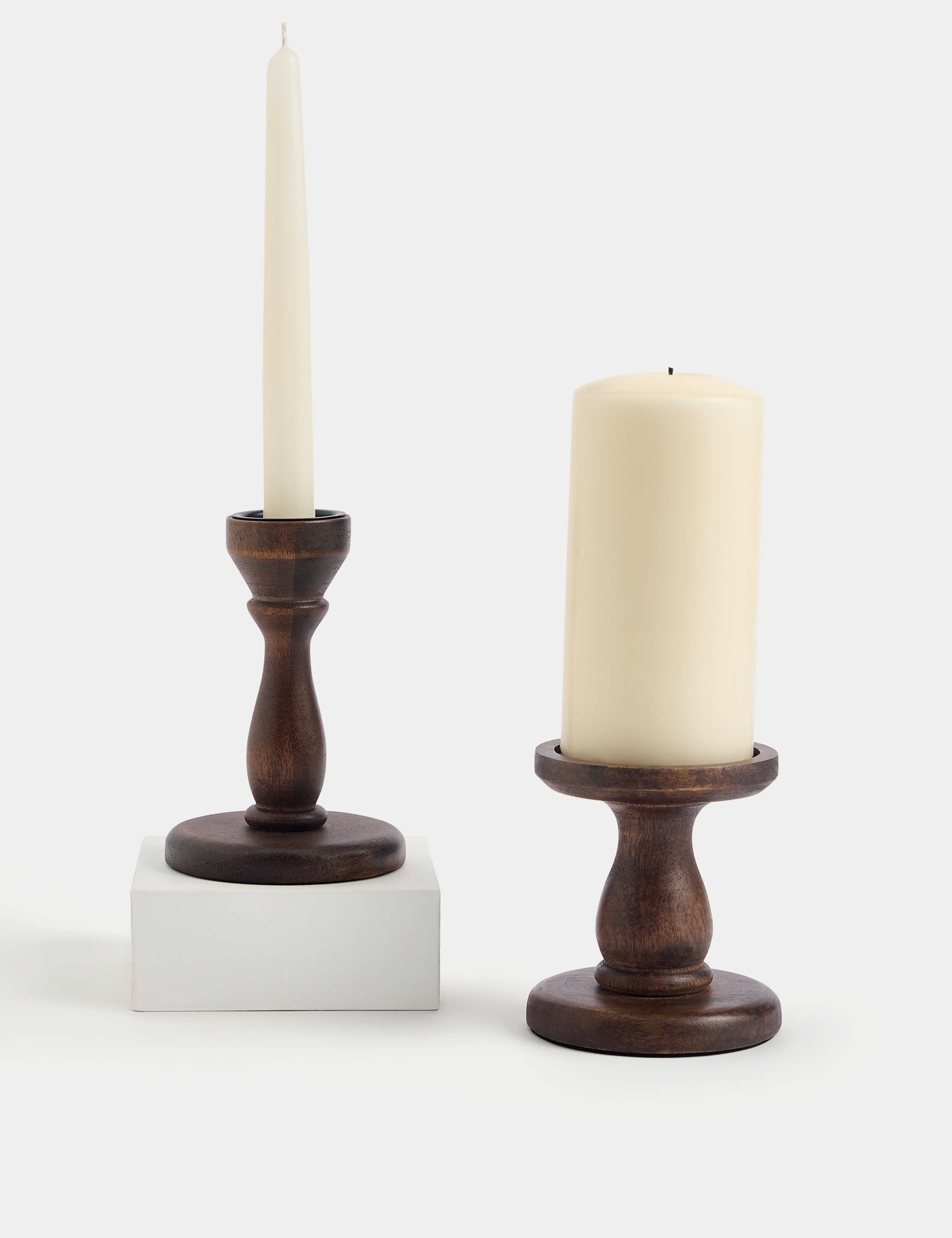 Wooden Dinner Candle & Tealight Holder 5 of 5