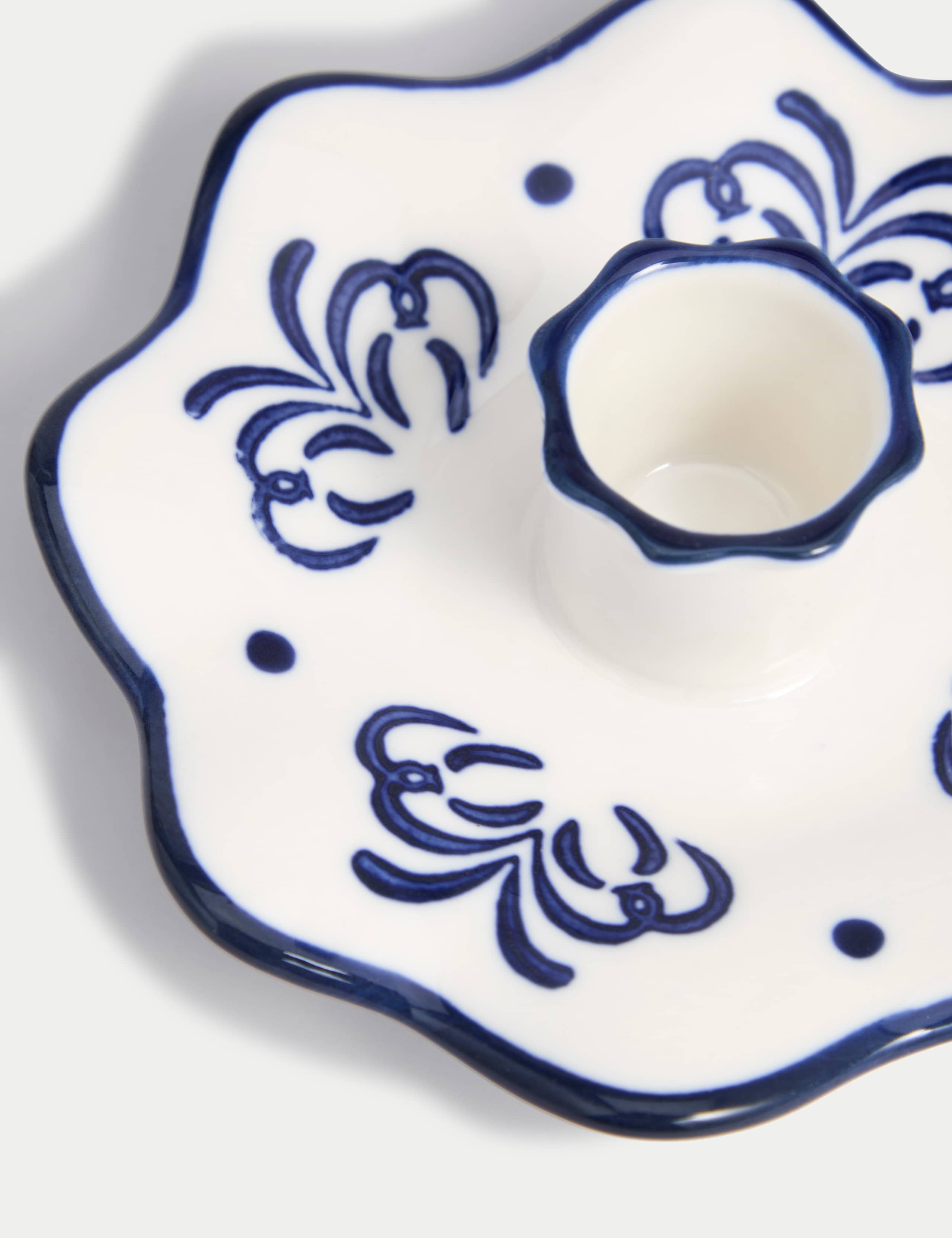 Floral Ceramic Dinner Candle Holder 4 of 6