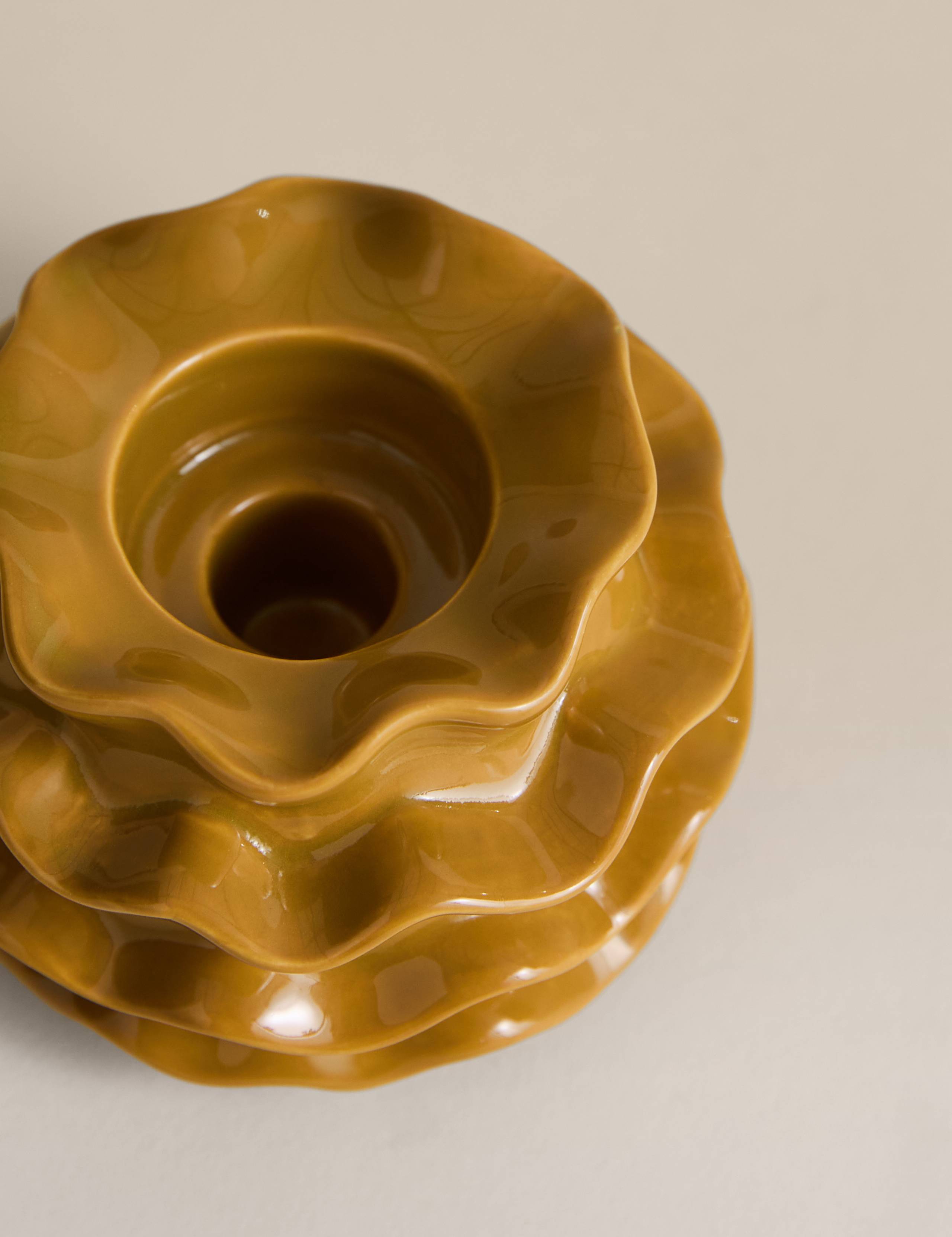 Frill Ceramic Candle Holder 3 of 4