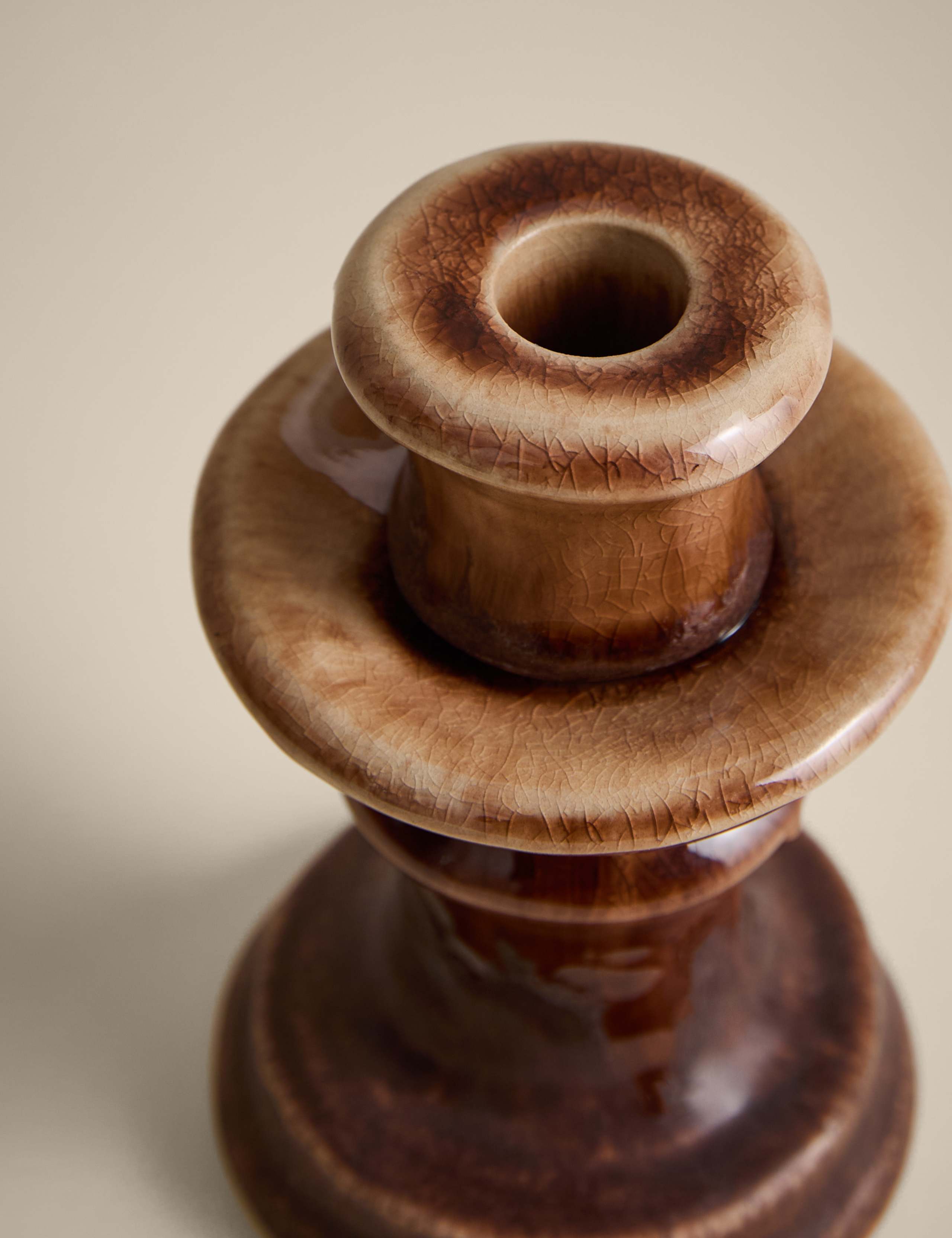 Reactive Glaze Ceramic Small Candle Holder 3 of 4
