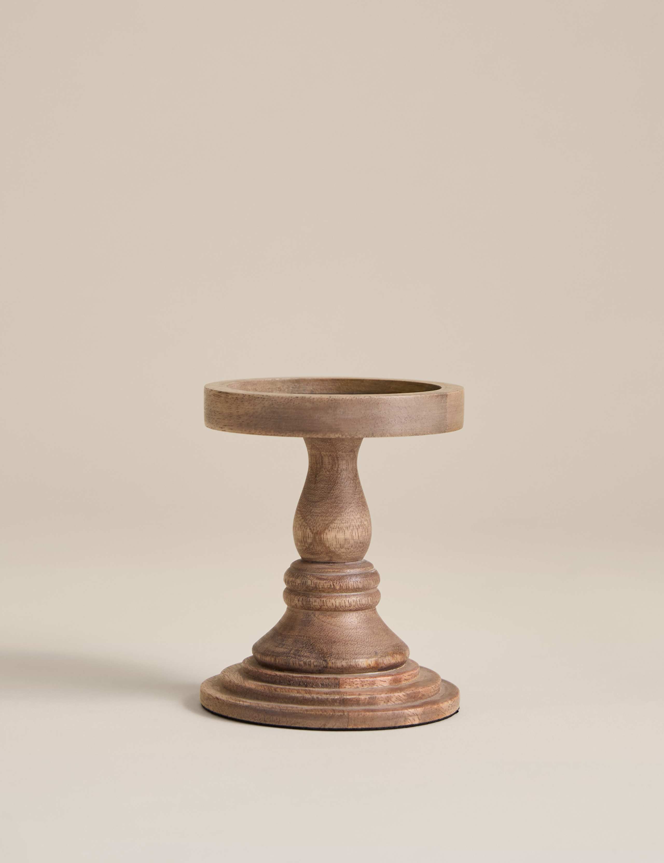 Wooden Pillar Candle Holder 2 of 4