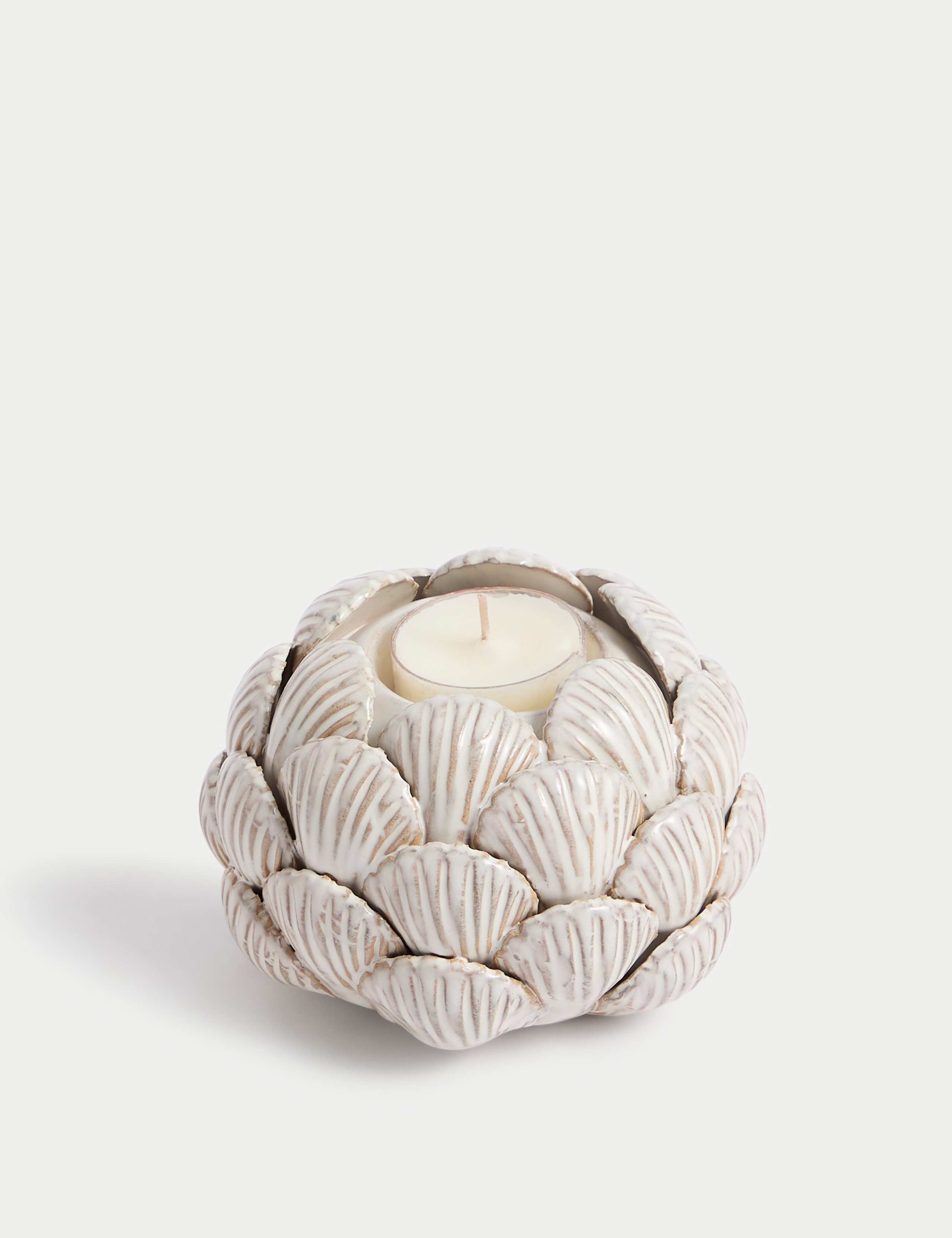 Shell Ceramic Tealight Holder 3 of 5