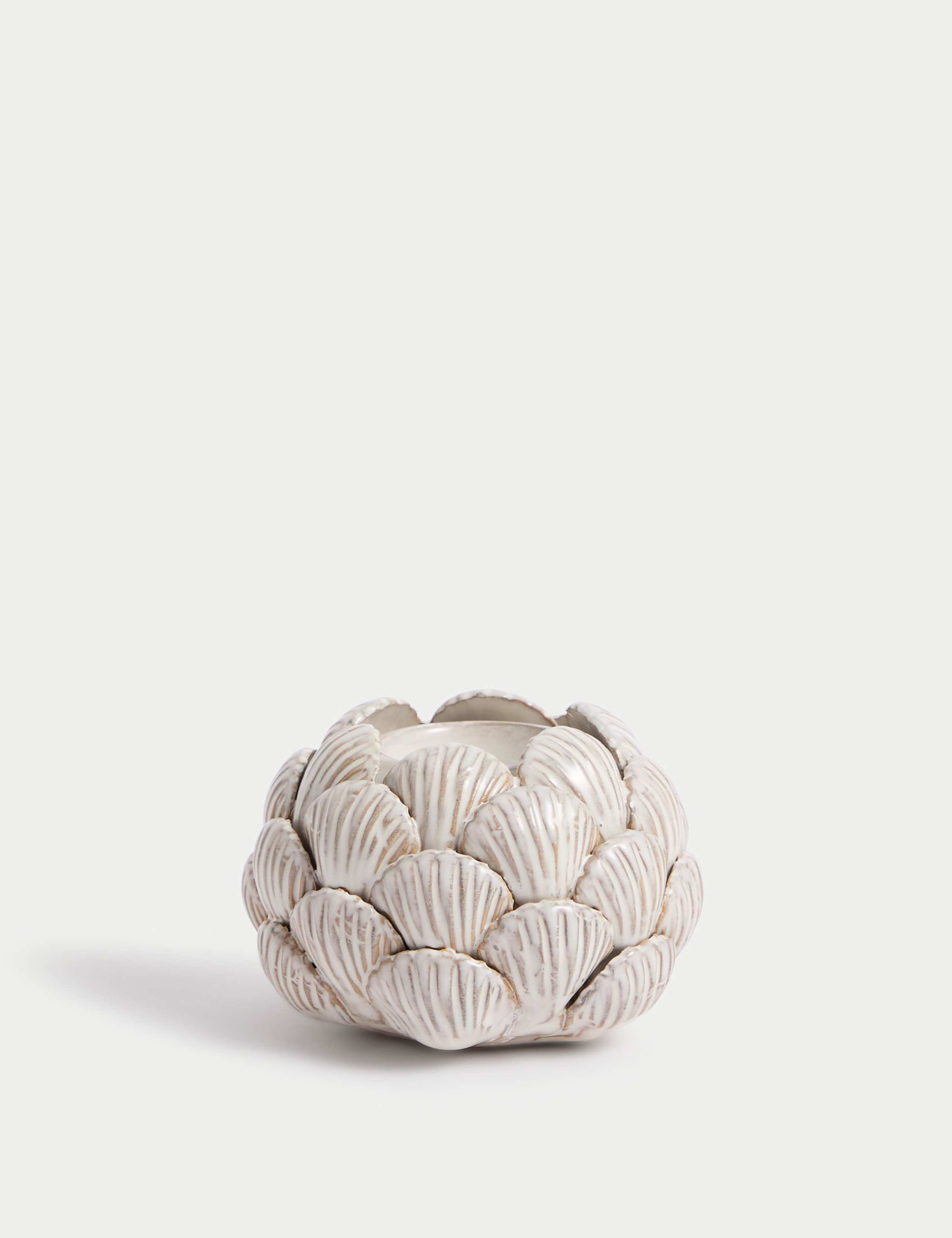 Shell Ceramic Tealight Holder 2 of 5