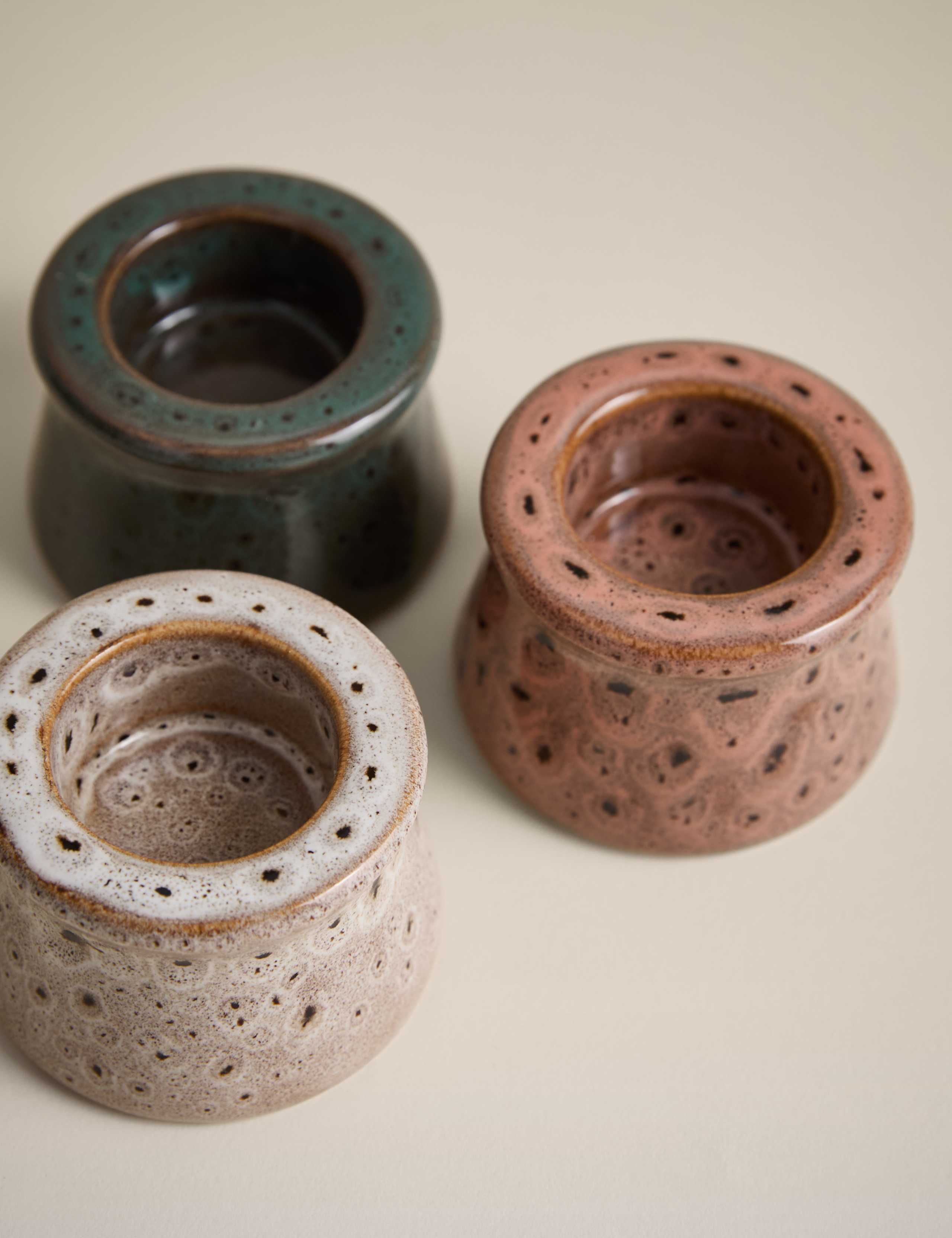 Set of 3 Spot Reactive Tealight Candle Holders 3 of 7
