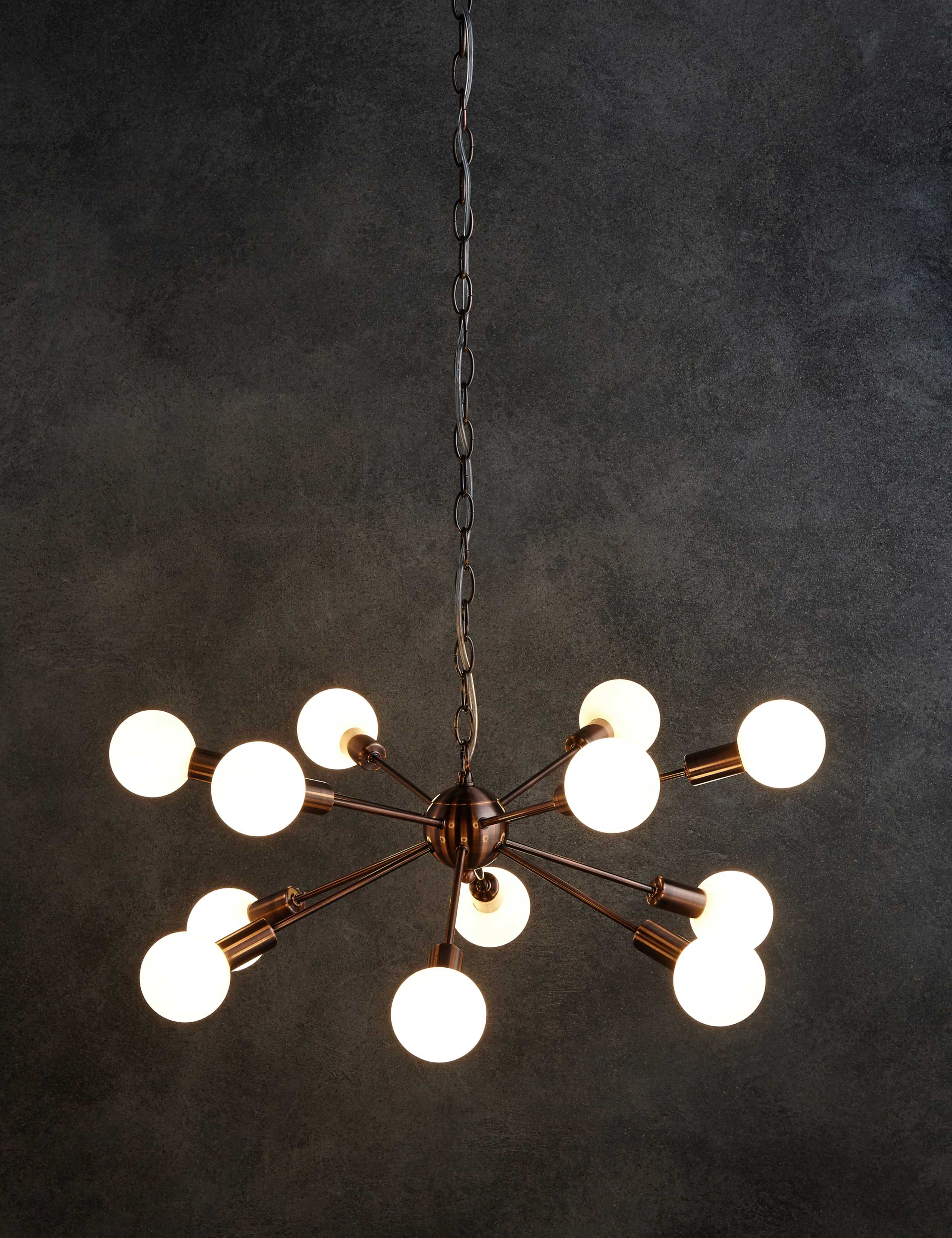 Dexter Copper Sputnik Ceiling Pendant 2 of 5