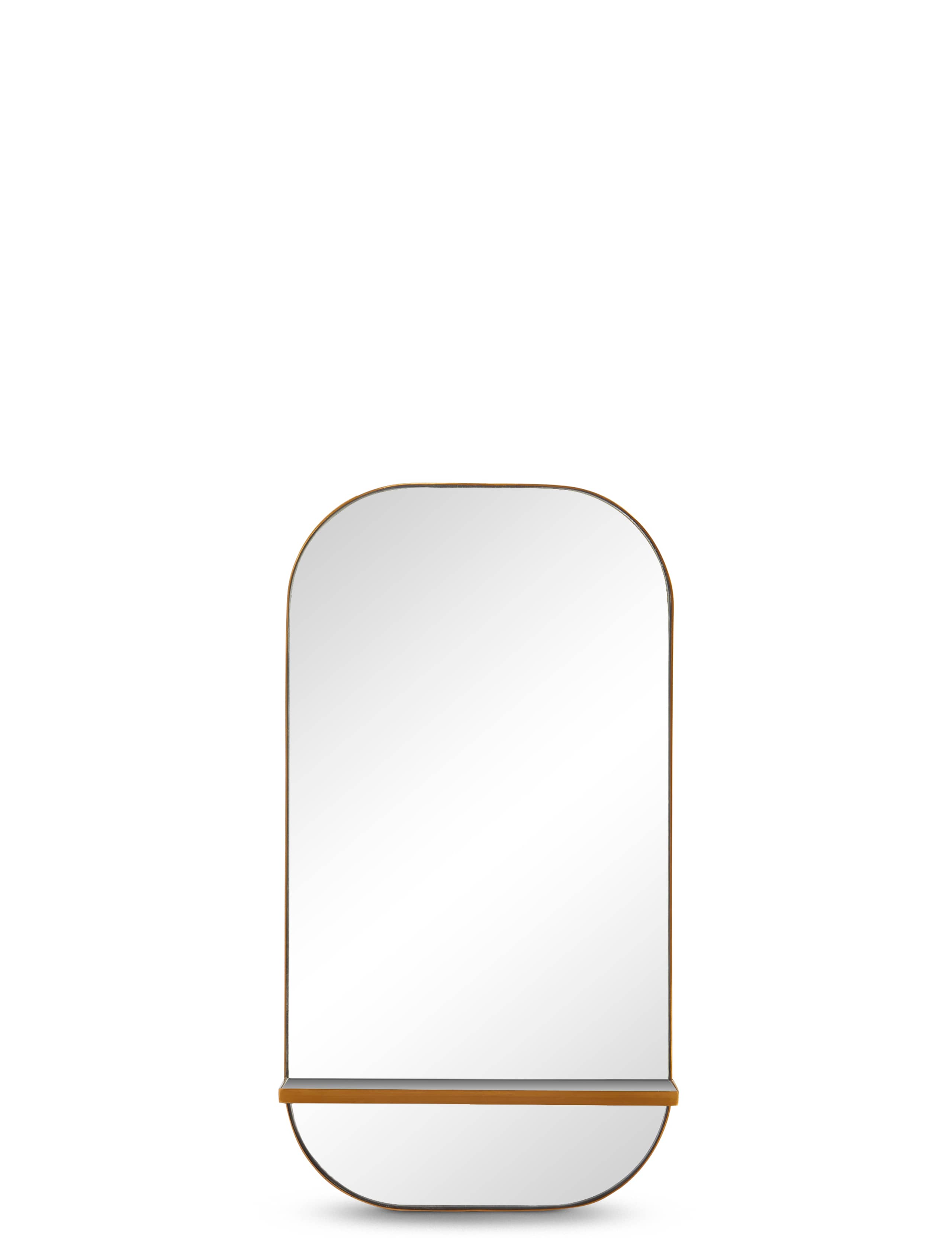 Milan Oblong Shelf Mirror 1 of 2