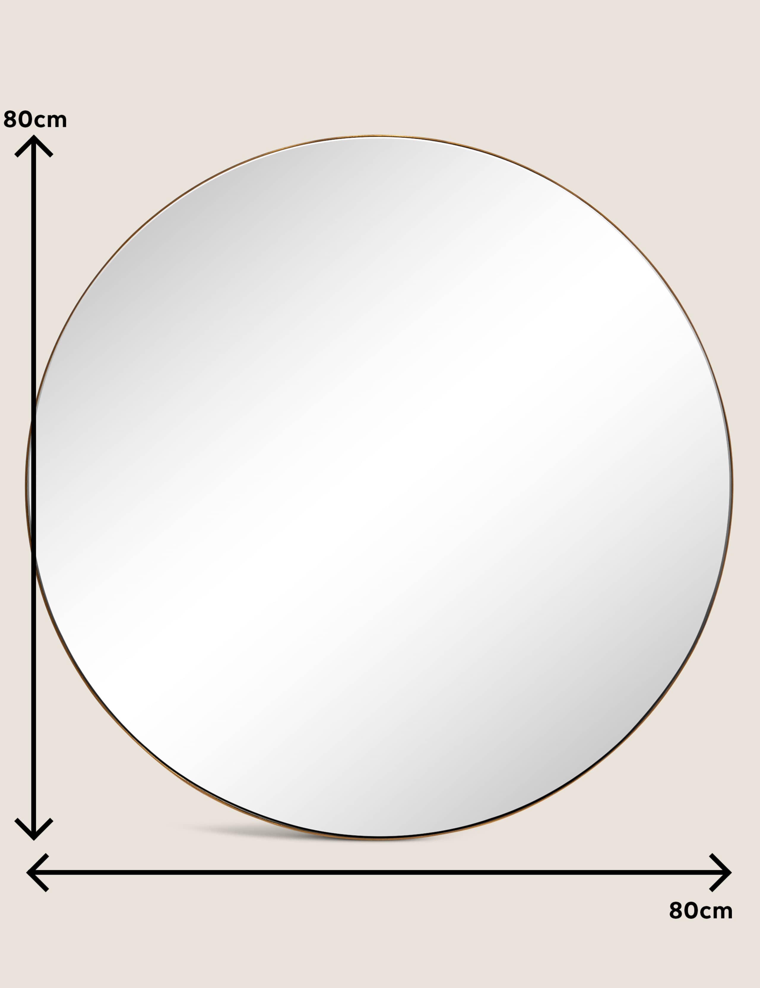 Milan Large Round Mirror 5 of 5