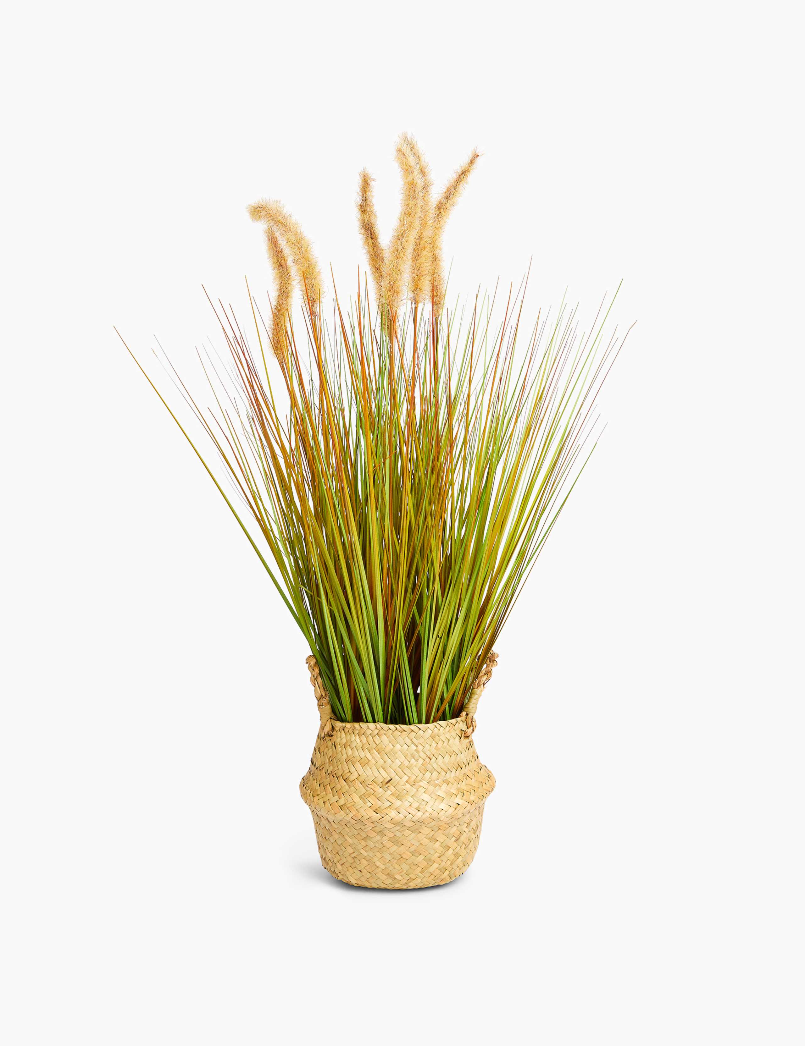 Artificial Foxtail Grass Basket 1 of 3