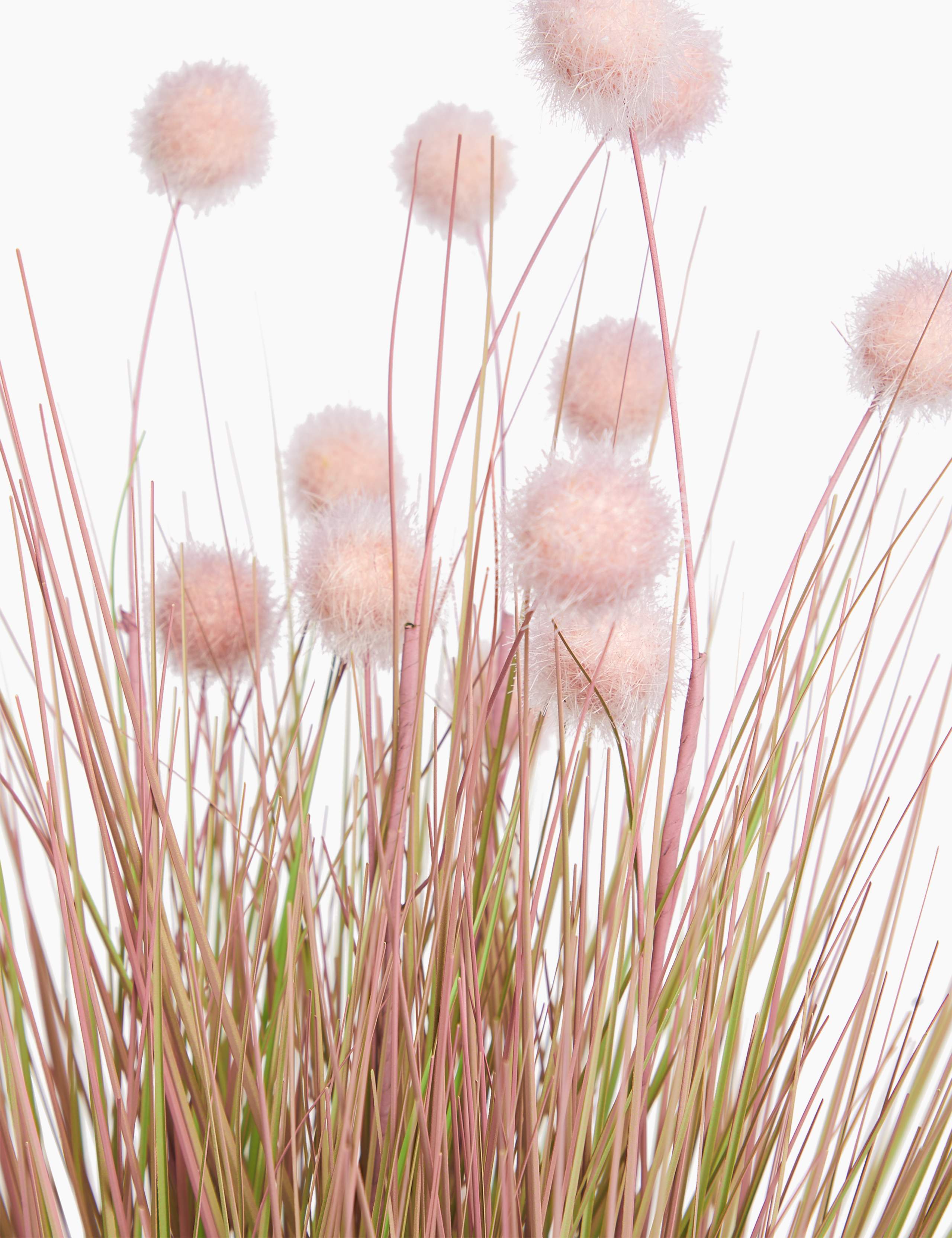 Artificial Pom Pom Grass in Pot 3 of 3