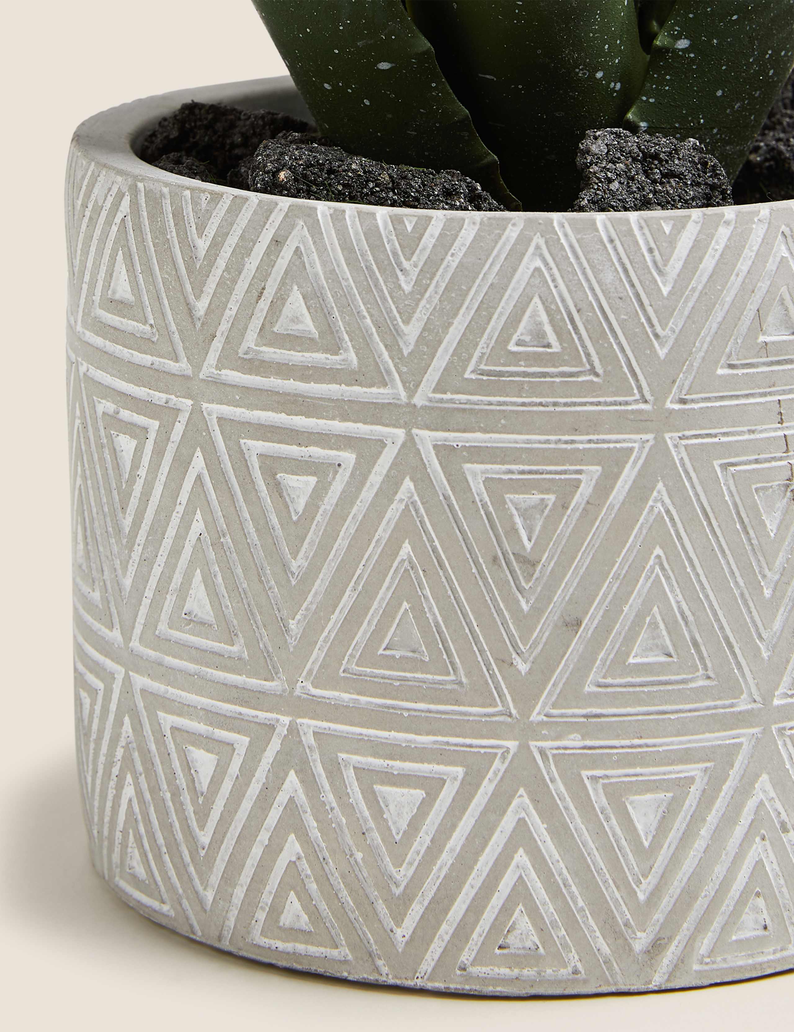 Artificial Aloe Plant in Pot 2 of 4