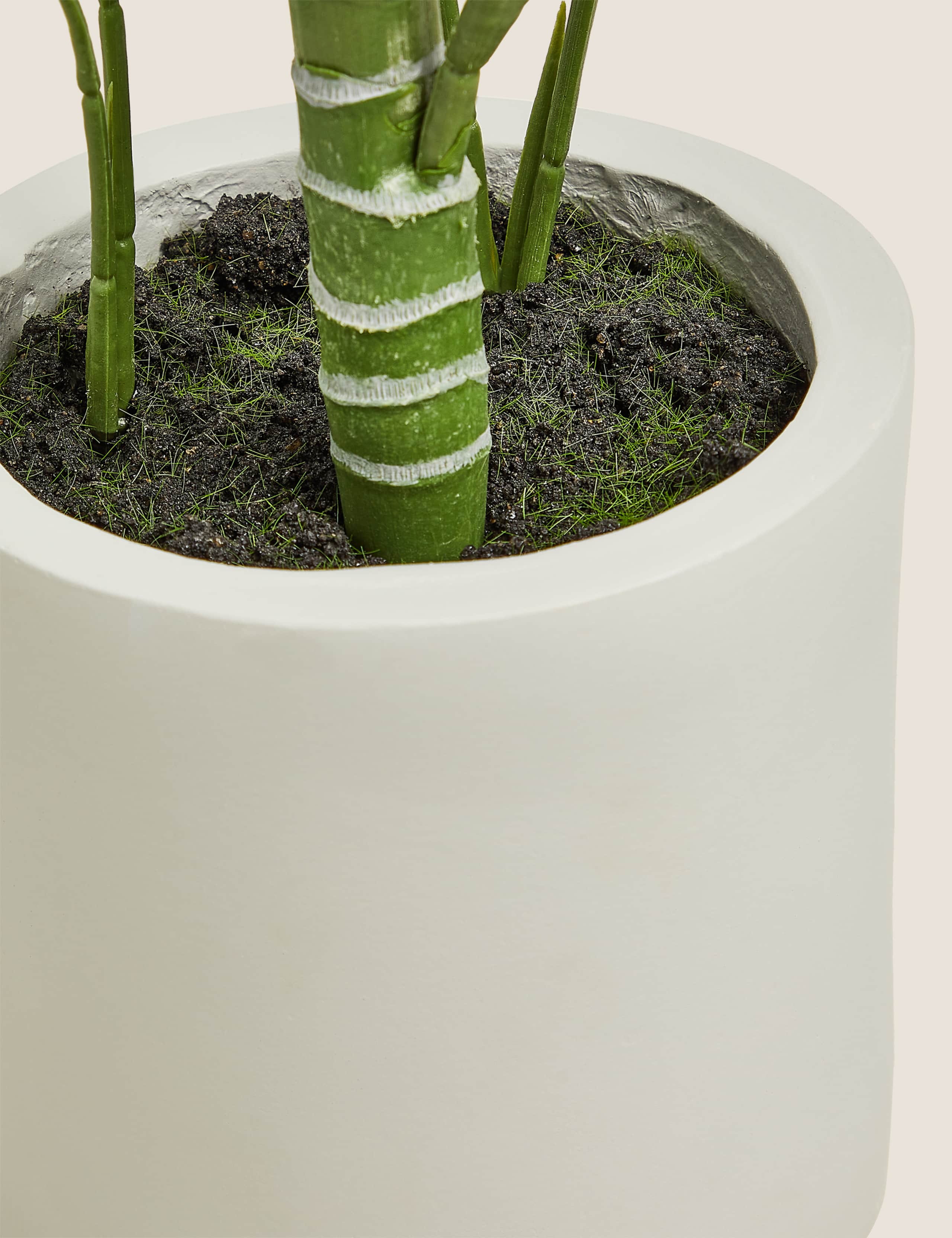 Artificial Medium Palm in Concrete Pot 3 of 4