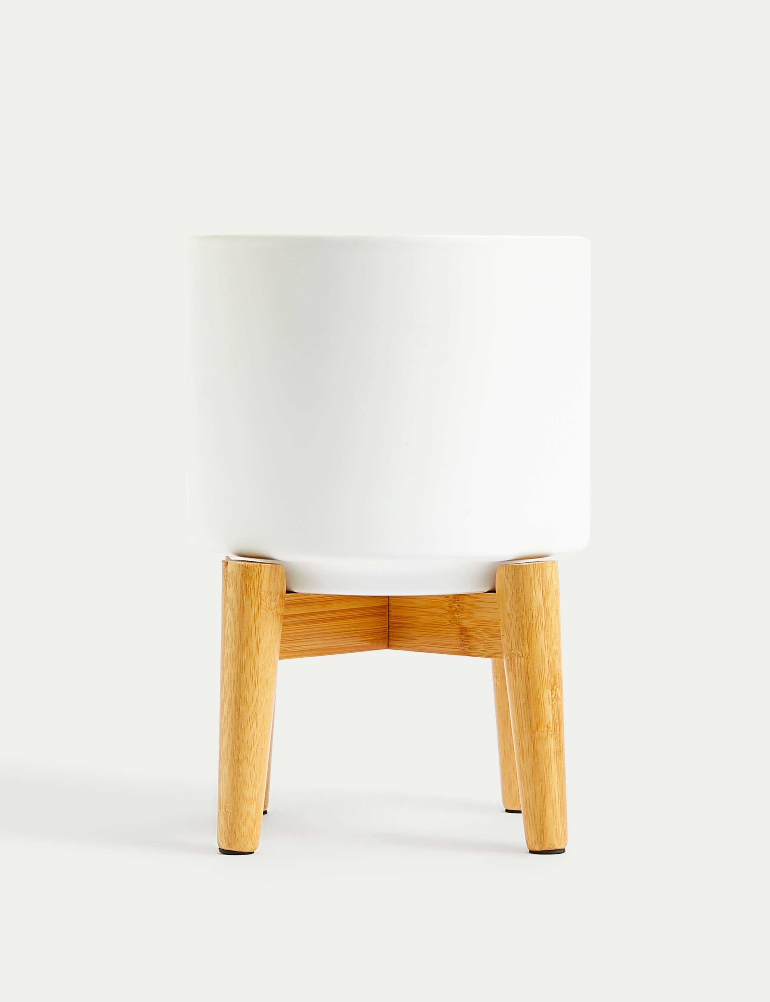 Medium Ceramic Planter with Stand 3 of 4