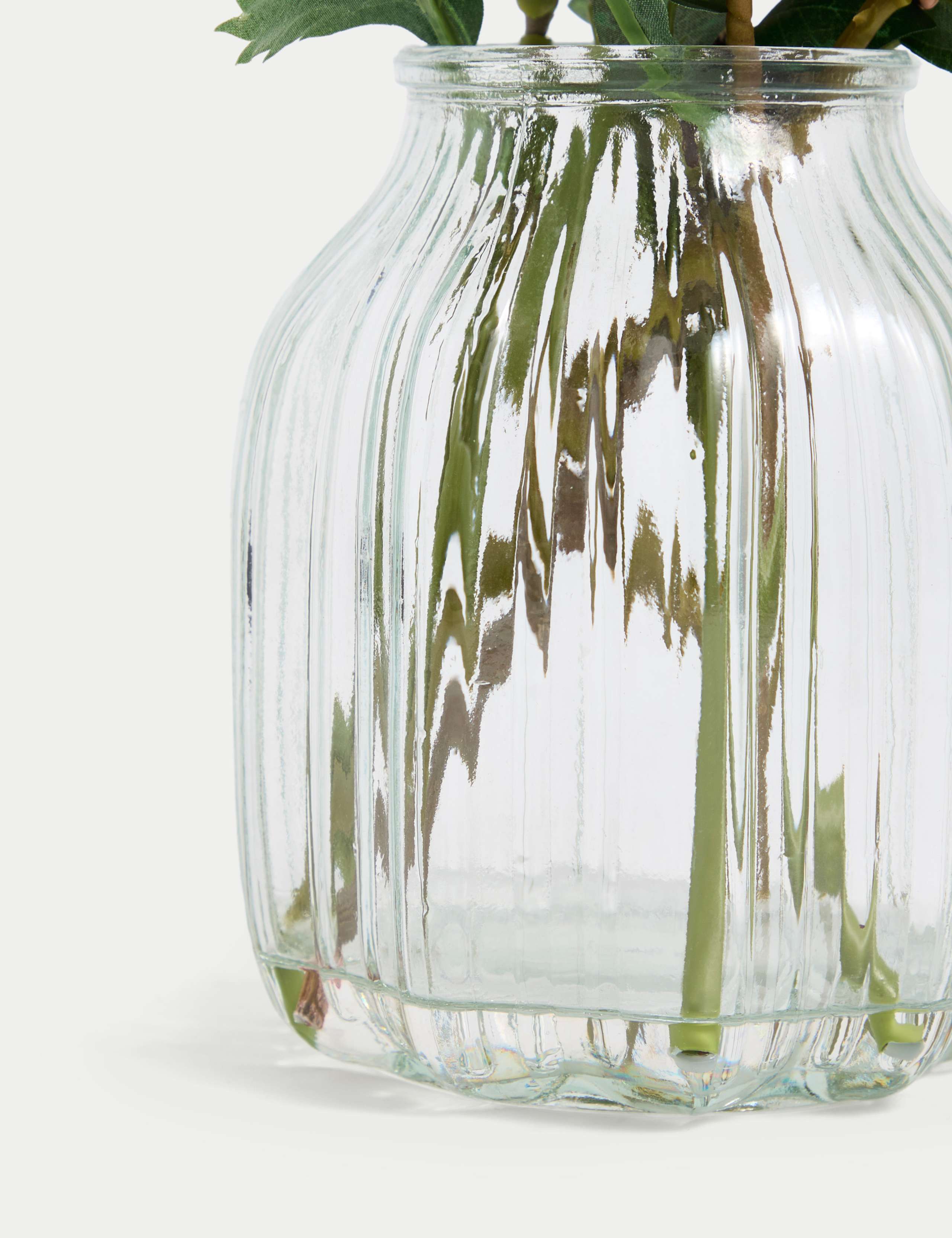 Artificial Bouquet in Glass Vase 3 of 3