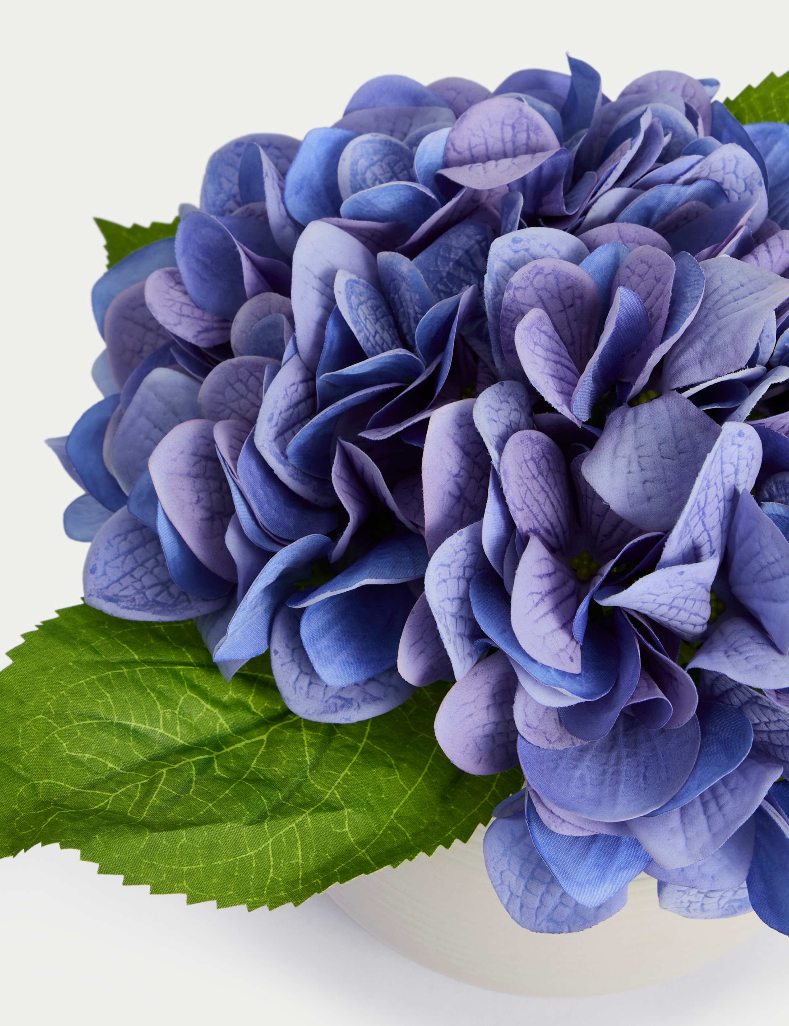 Artificial Real Touch Hydrangeas in Ceramic Pot 2 of 3