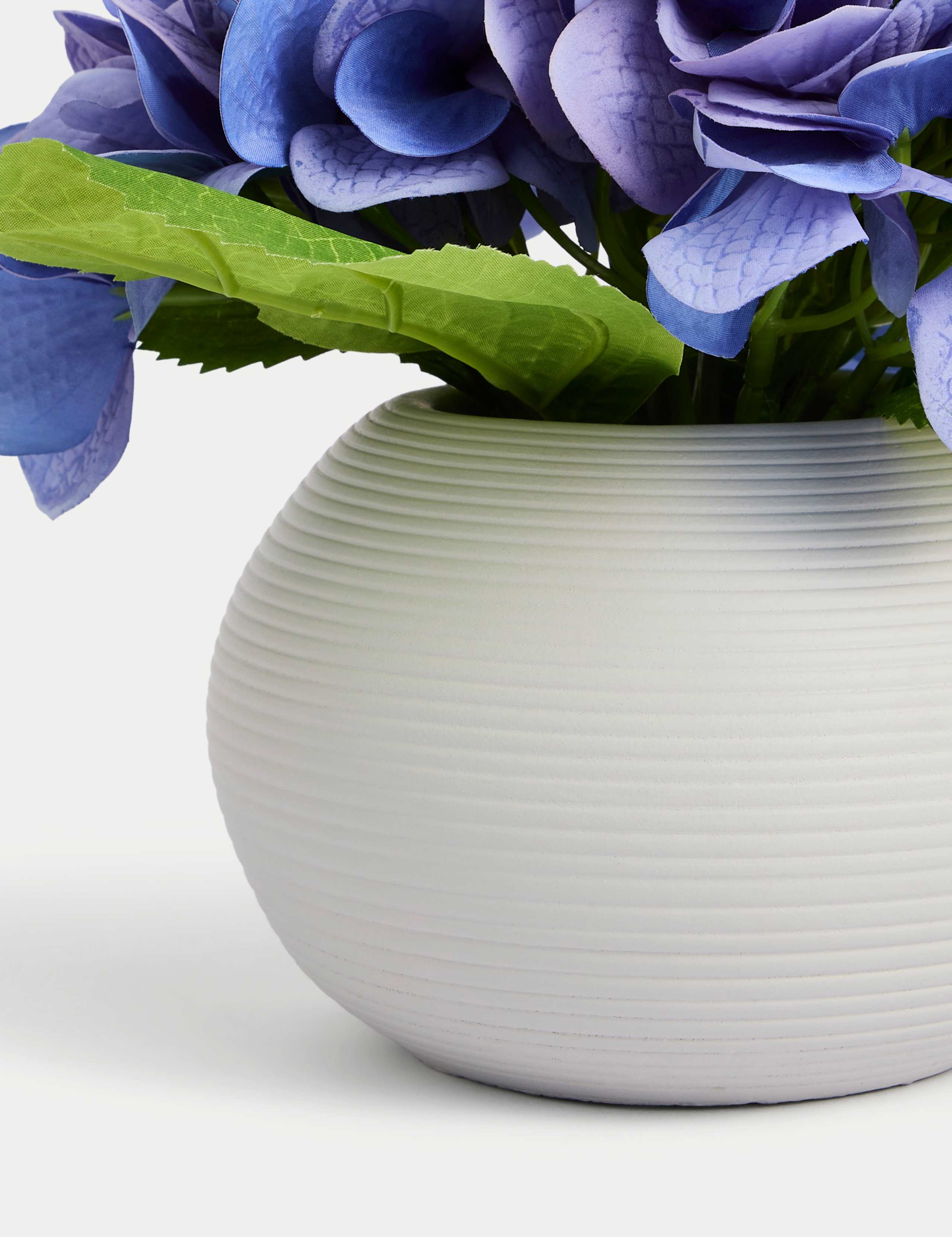Artificial Real Touch Hydrangeas in Ceramic Pot 3 of 3