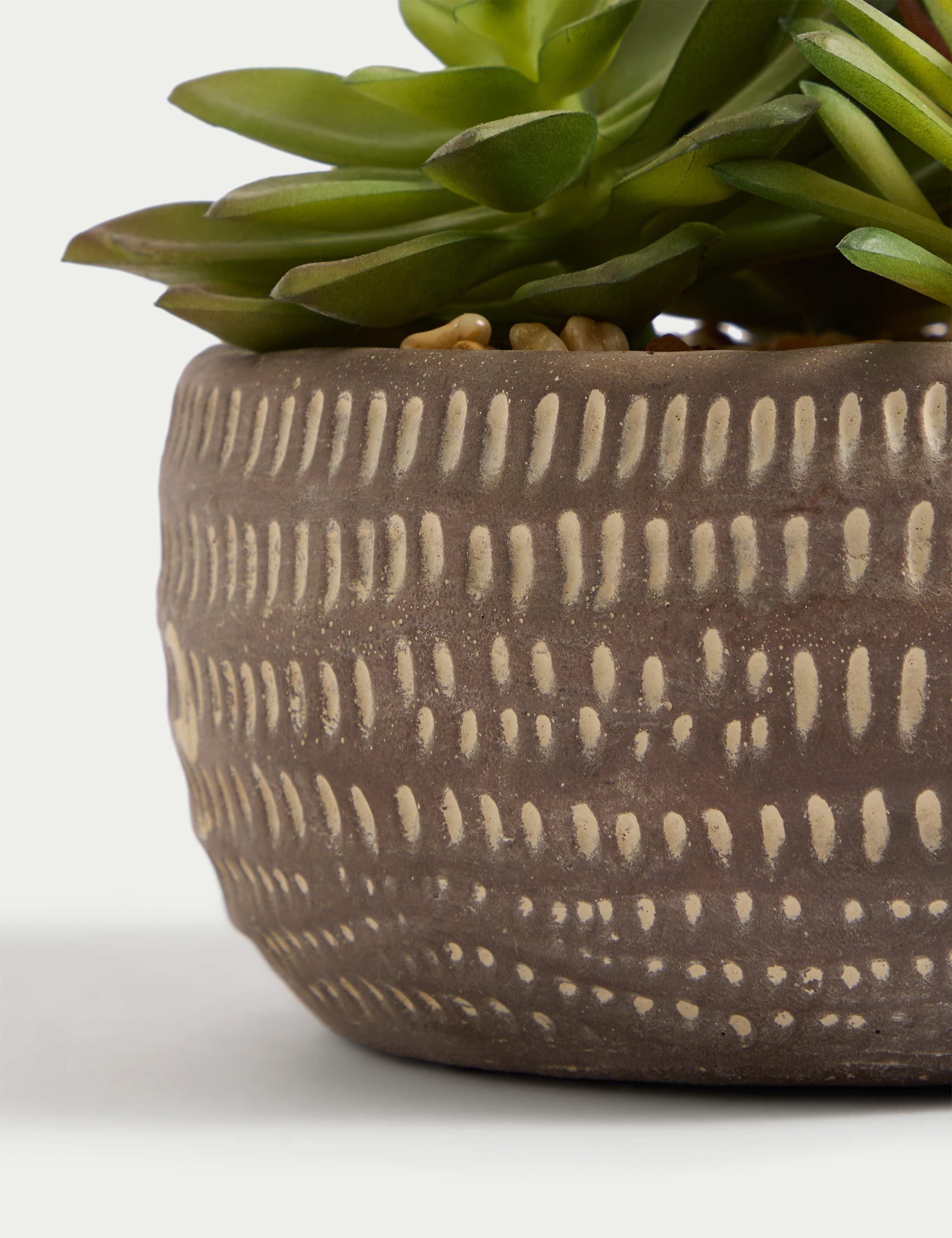 Artificial Succulents in Concrete Pot 3 of 5