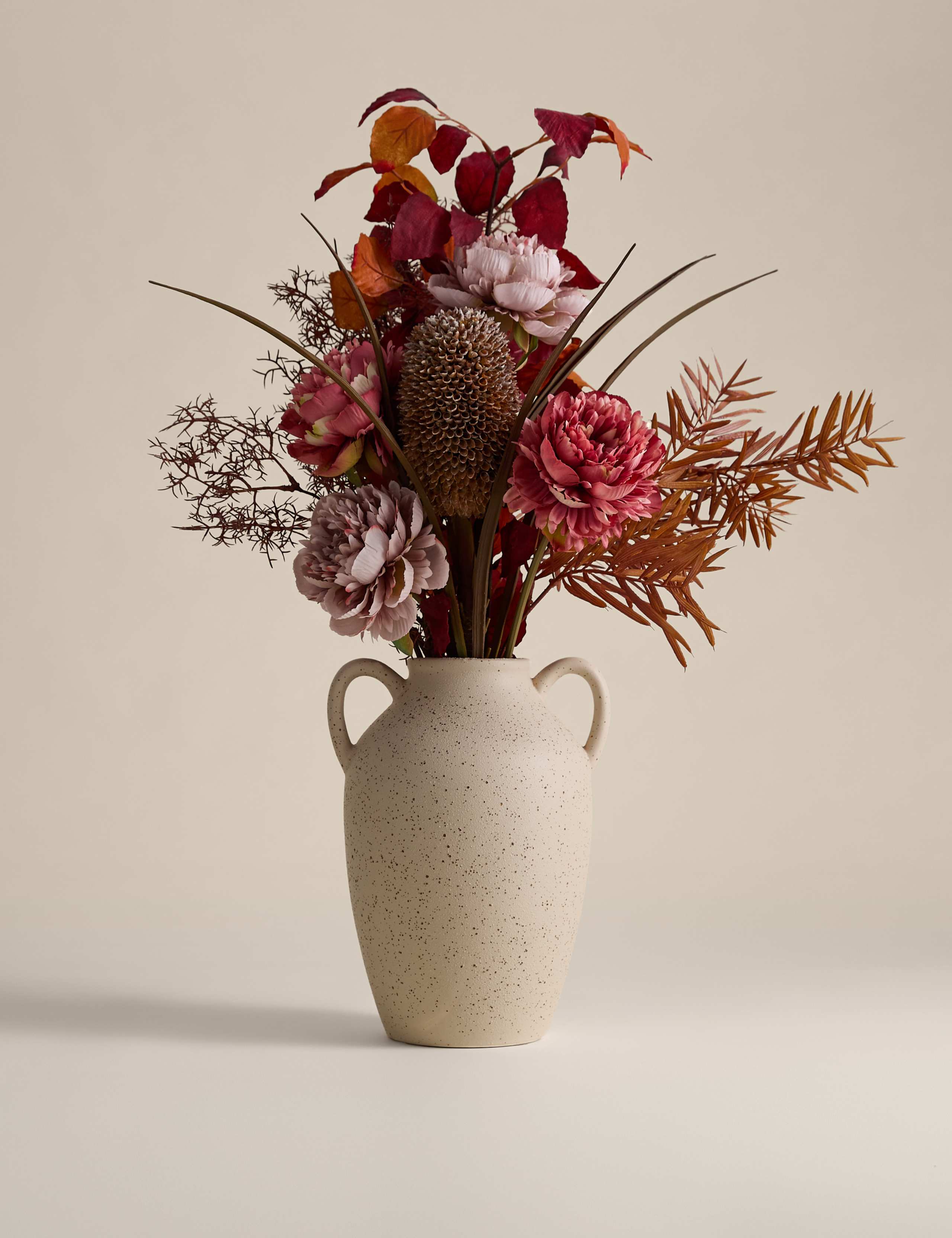 Artificial Mixed Arrangement in Ceramic Pot 1 of 3