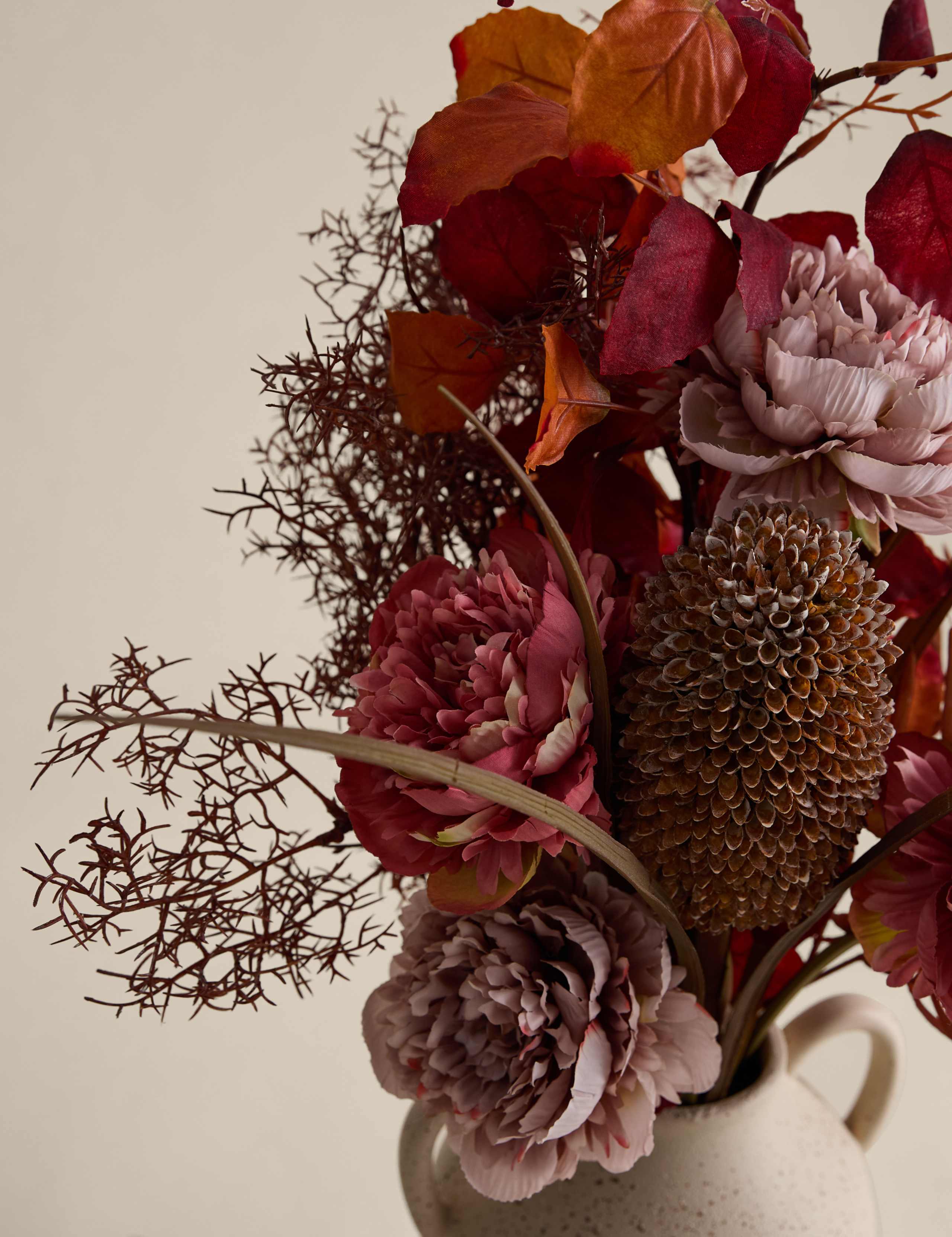 Large Mixed Floral Arrangement Ceramic 2 of 3